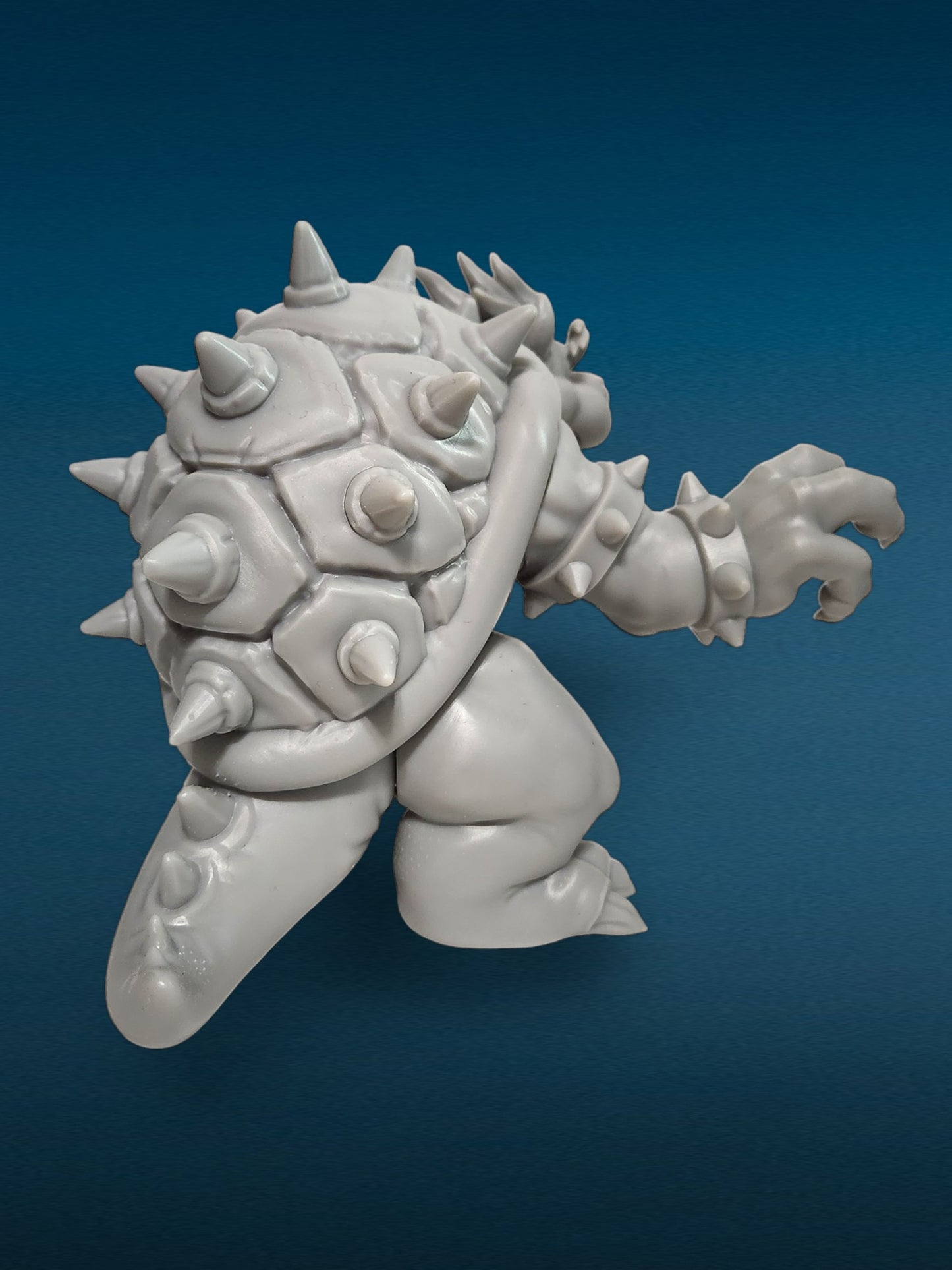 Bowser - Super Mario Bros 3D Resin Figurine: Unpainted Fan Art (5 Inch)