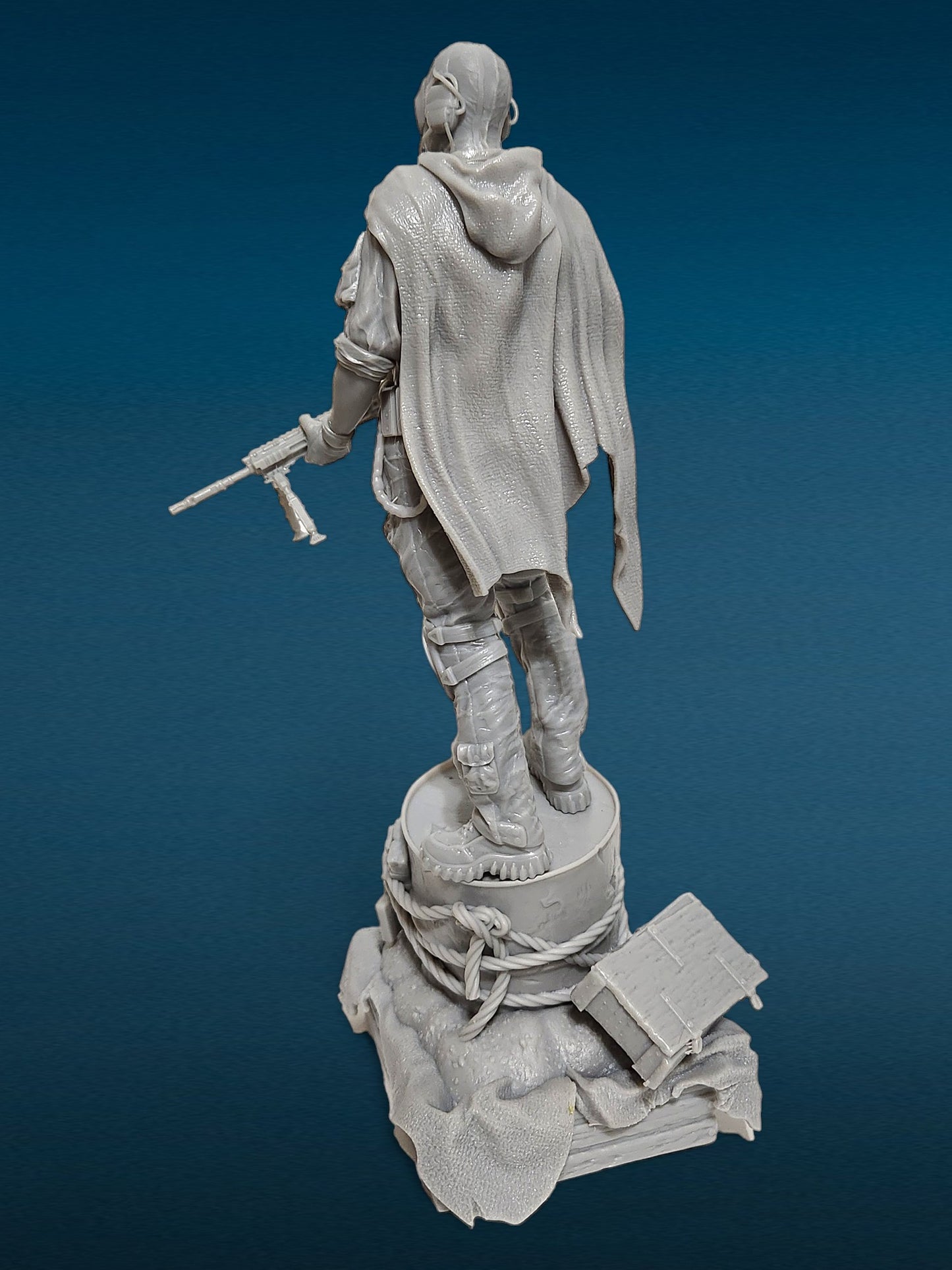 Ghost - Call of Duty 3D Resin Figurine: Unpainted Fan Art (10.5 Inch)