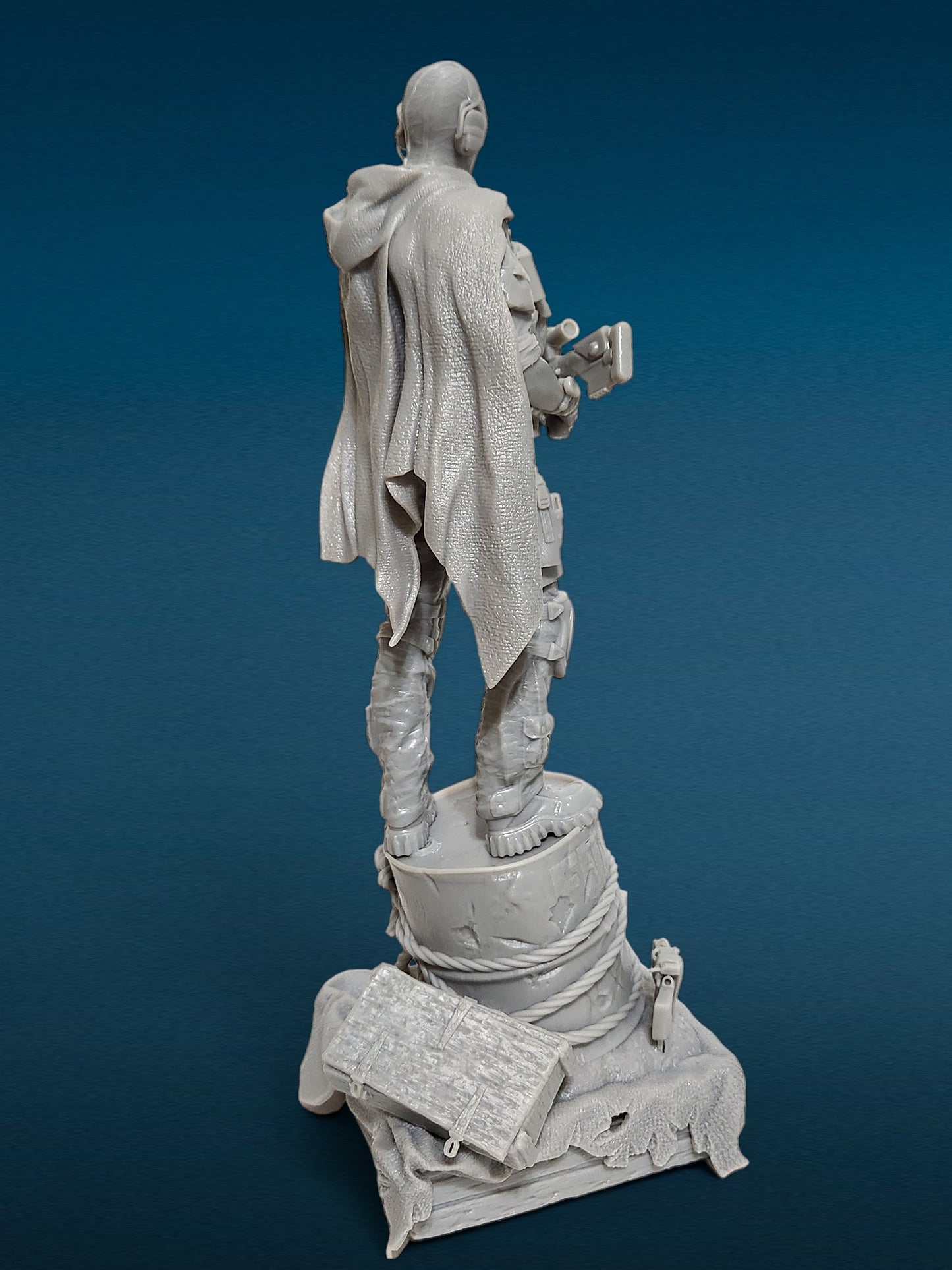 Ghost - Call of Duty 3D Resin Figurine: Unpainted Fan Art (10.5 Inch)