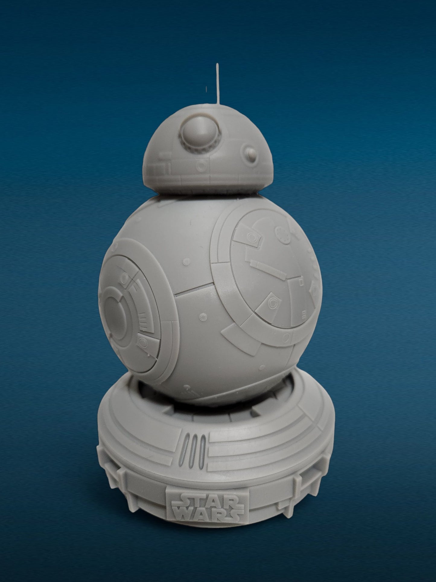 BB8 - Star Wars 3D Resin Figurine: Unpainted Fan Art (7 Inch)