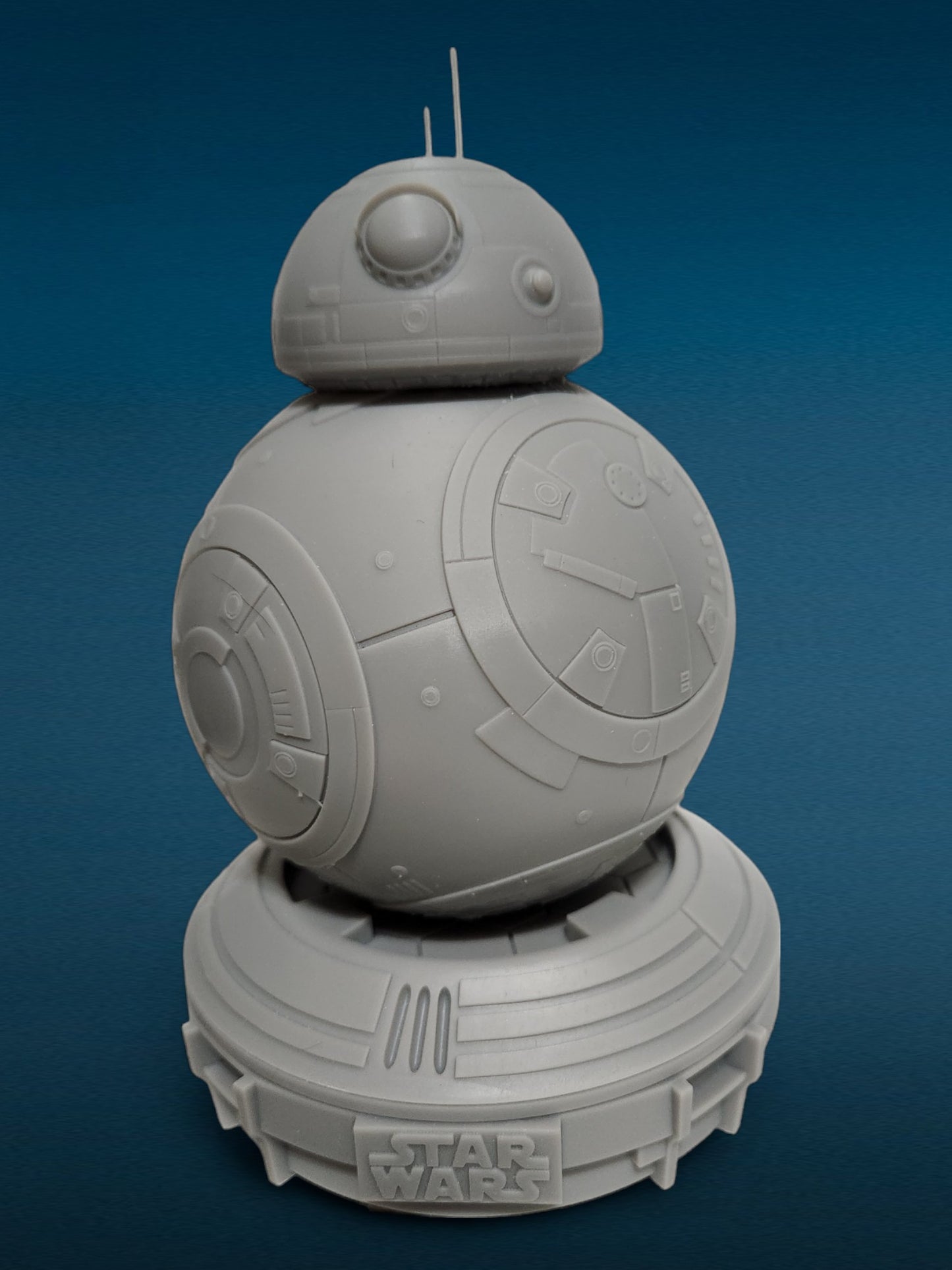 BB8 - Star Wars 3D Resin Figurine: Unpainted Fan Art (7 Inch)