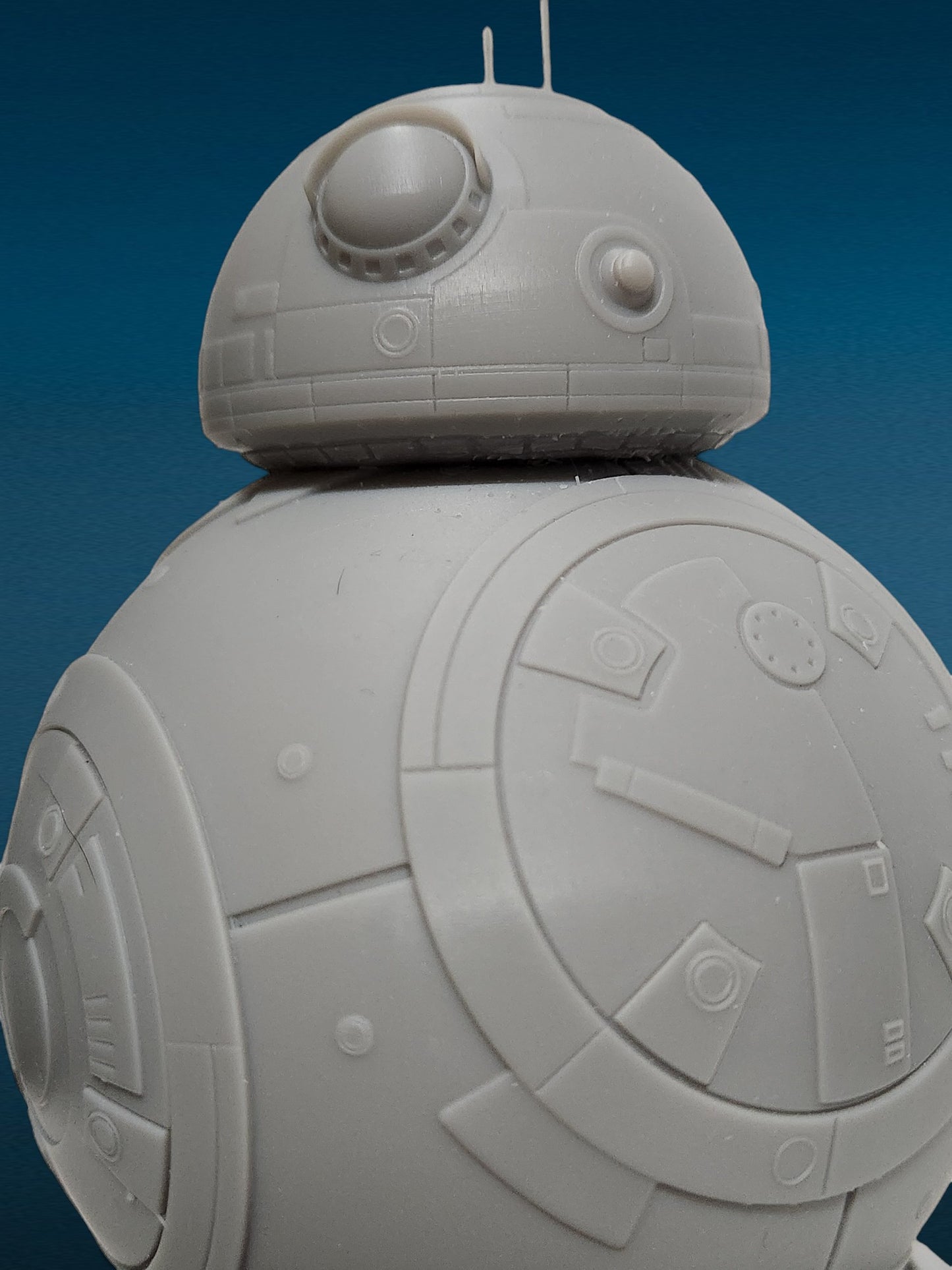 BB8 - Star Wars 3D Resin Figurine: Unpainted Fan Art (7 Inch)