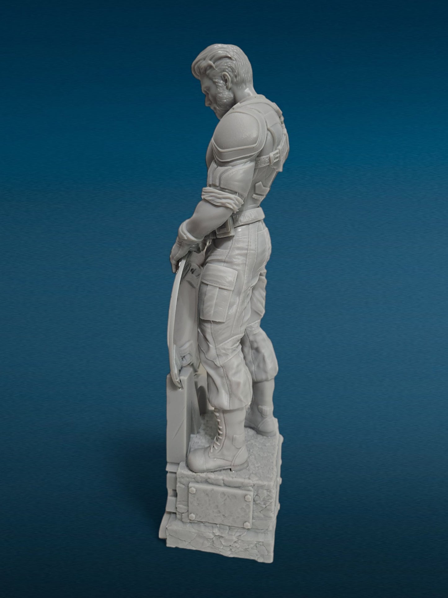 Captain America - Avengers 3D Resin Figurine: Unpainted Fan Art (11 Inch)