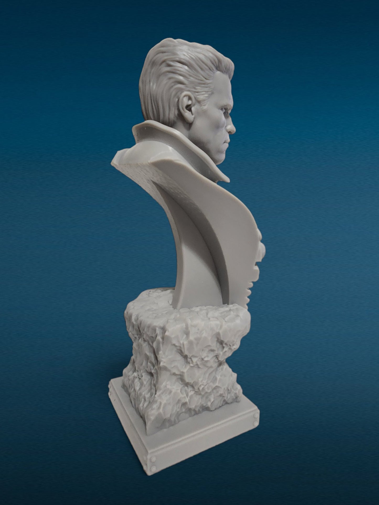Colonel John Matrix - Commando 3D Resin Bust: Unpainted Fan Art (9.5 Inch)