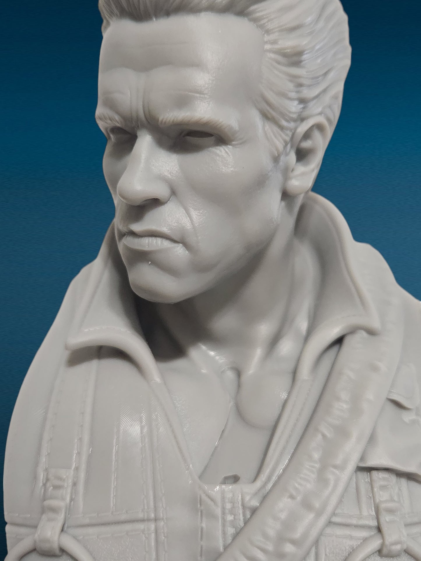 Colonel John Matrix - Commando 3D Resin Bust: Unpainted Fan Art (9.5 Inch)