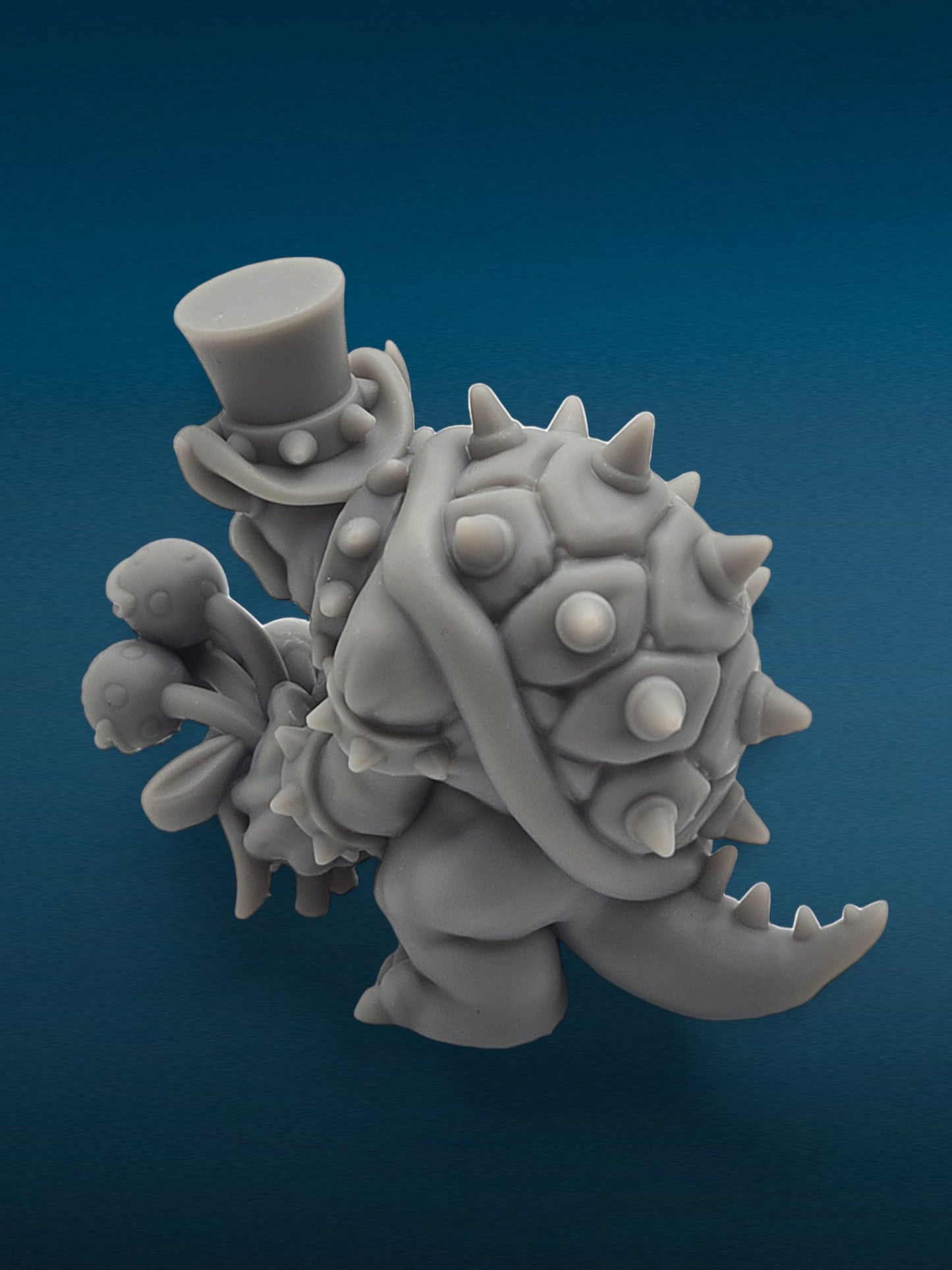 Bowser Proposal - Super Mario Bros 3D Resin Figurine: Unpainted Fan Art (2 Inch)