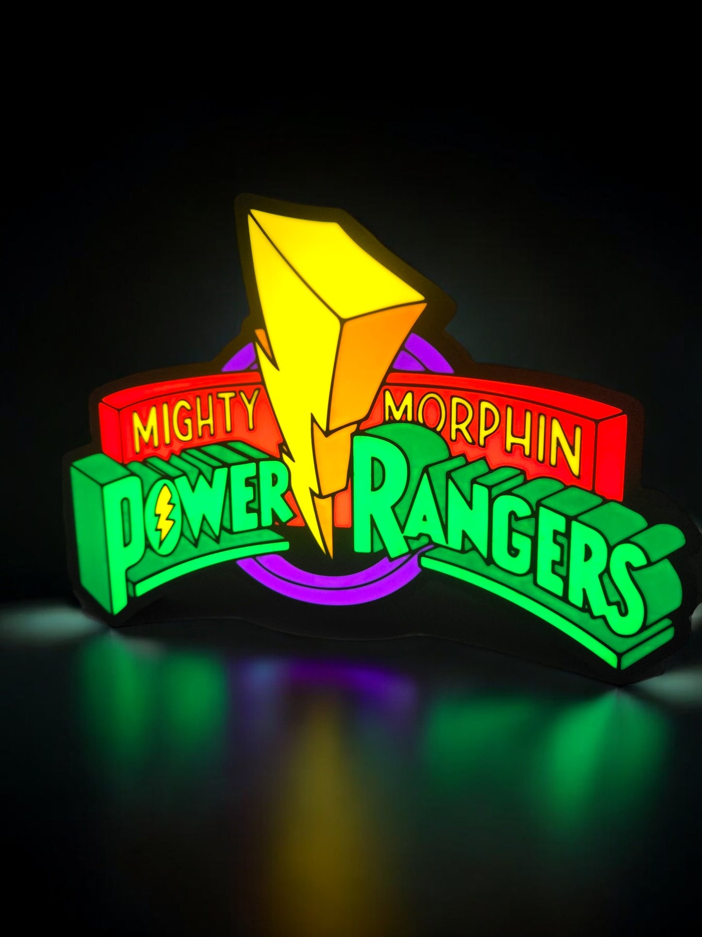 Power Rangers Logo LED Lamp | Mighty Morphin Power Ranger