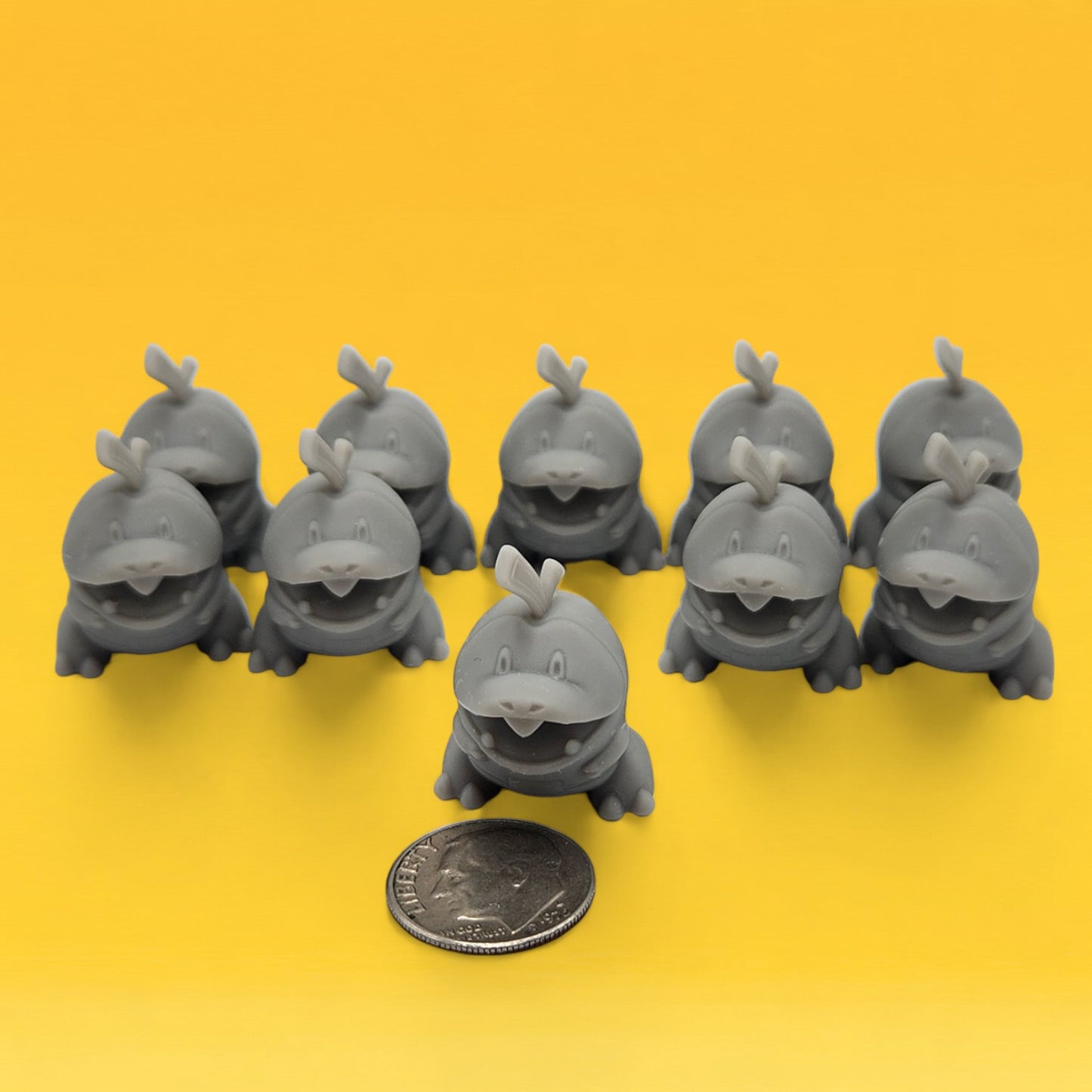 Fuecoco Mini Figures Set – 10 Pack 1″ | 3D Printed Pokemon