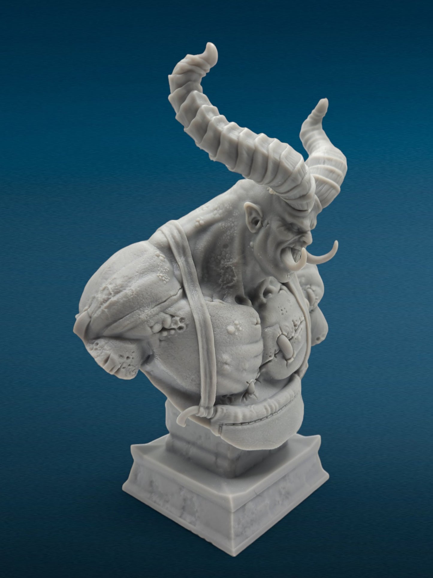 The Butcher - Diablo 3D Resin Bust: Unpainted Fan Art (6.5 Inch)