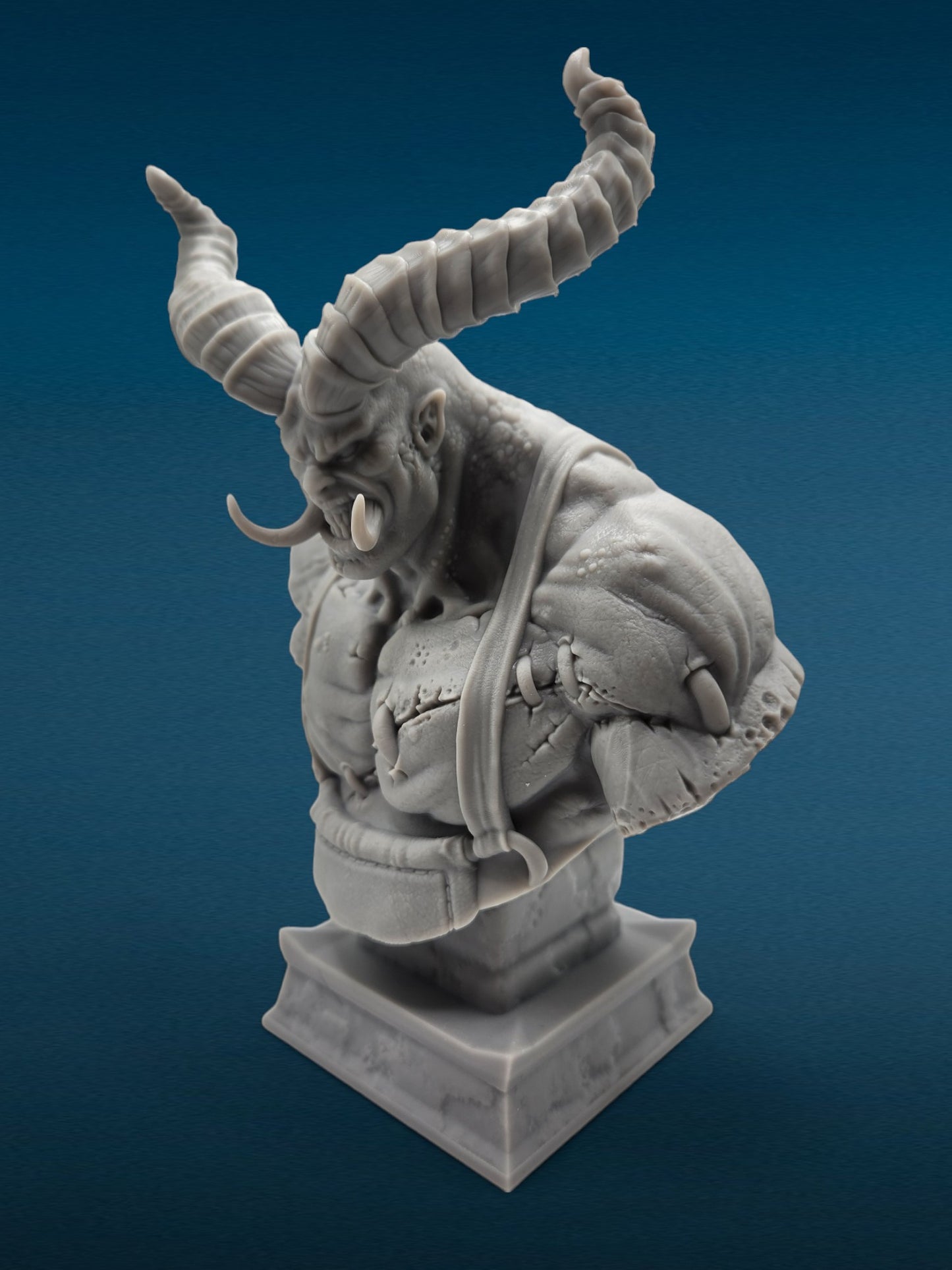 The Butcher - Diablo 3D Resin Bust: Unpainted Fan Art (6.5 Inch)