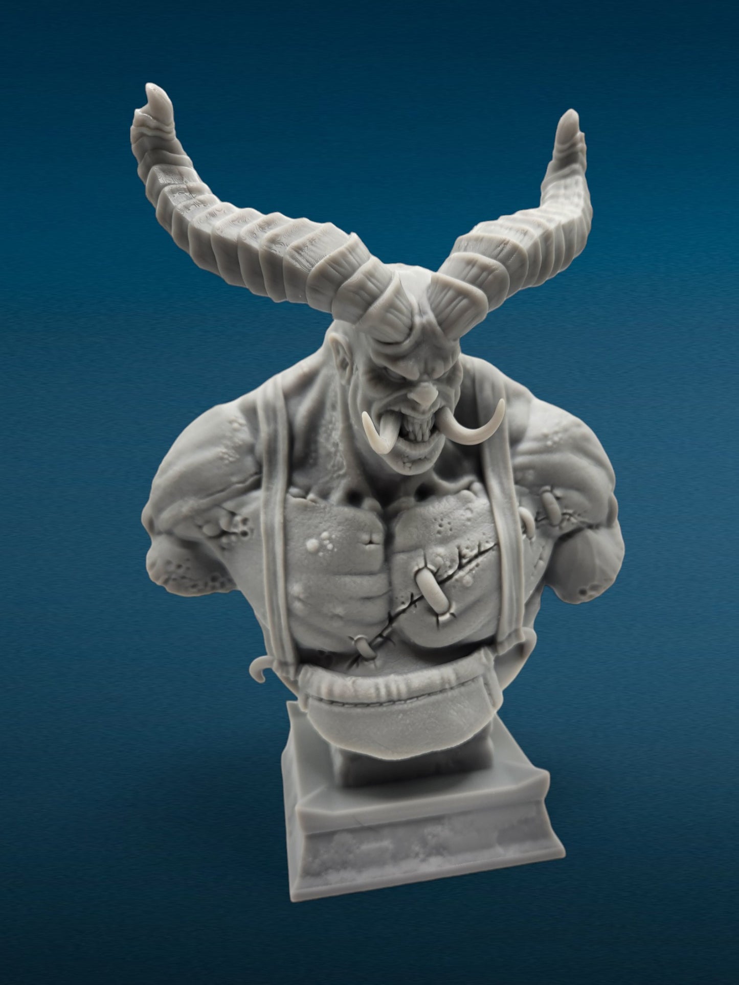 The Butcher - Diablo 3D Resin Bust: Unpainted Fan Art (6.5 Inch)