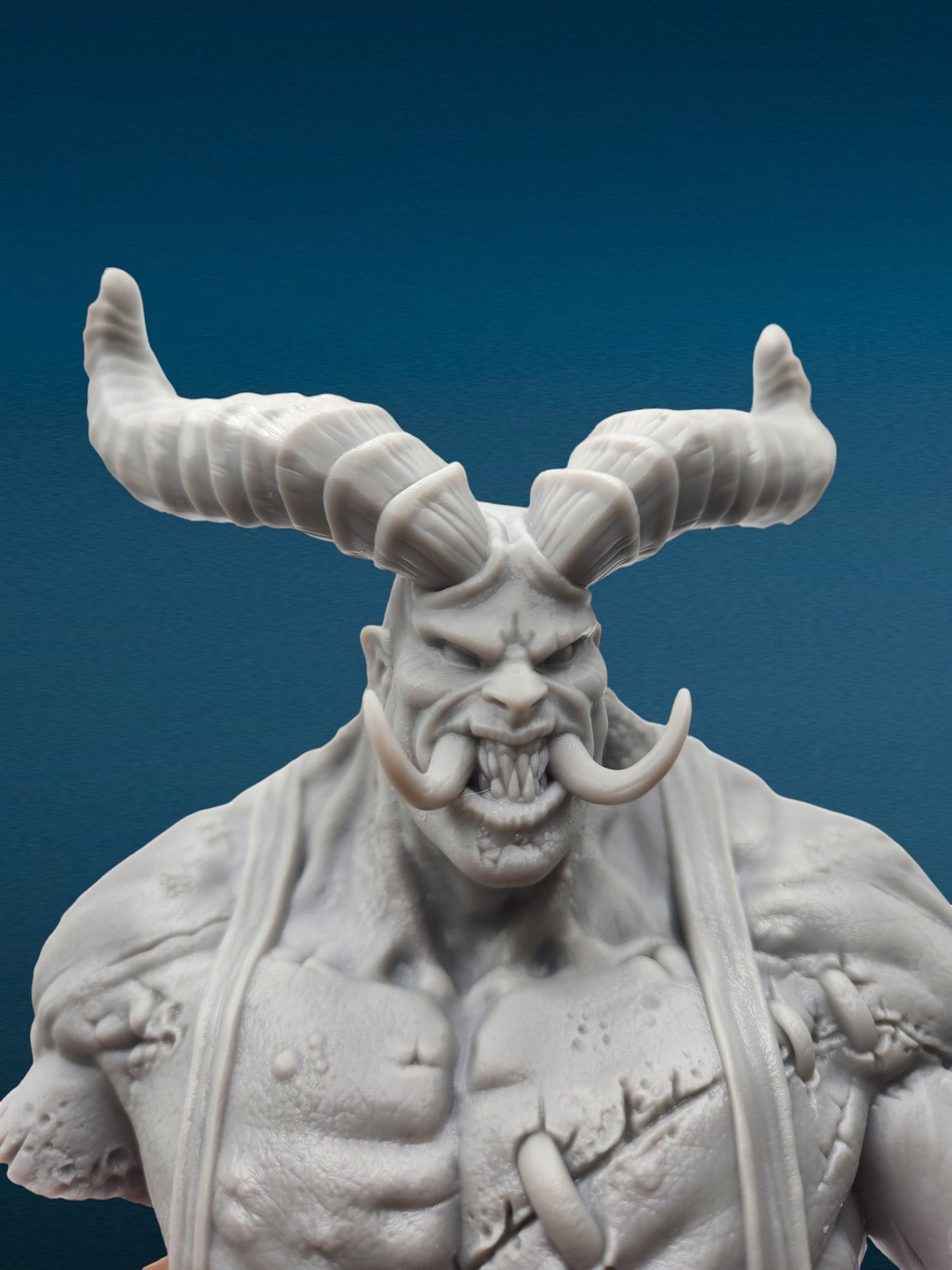 The Butcher - Diablo 3D Resin Bust: Unpainted Fan Art (6.5 Inch)
