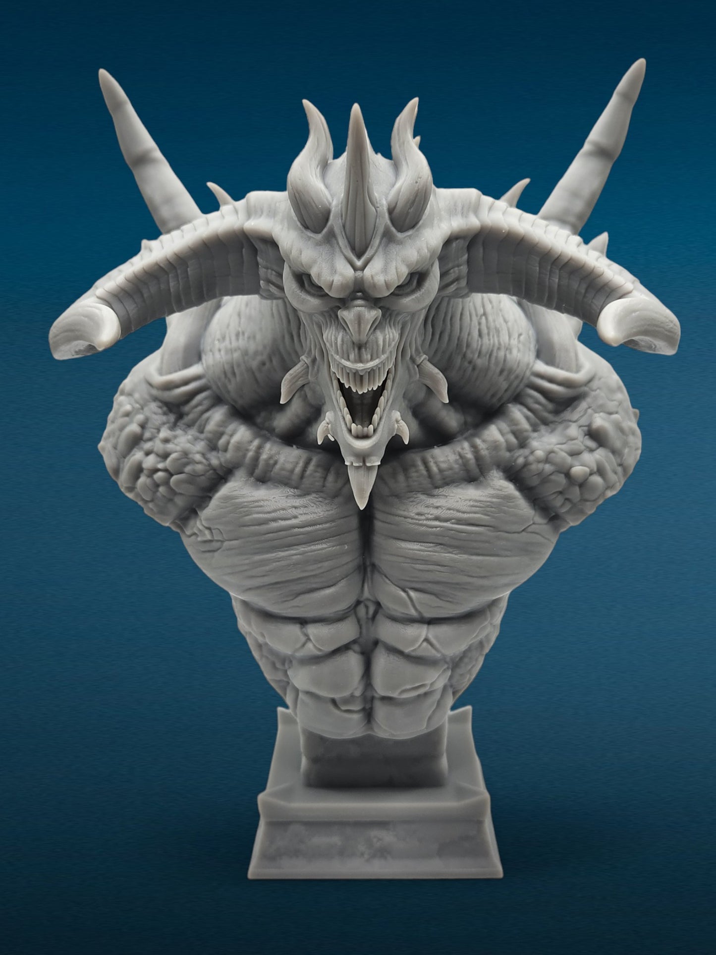 Diablo - Lord of Terror 3D Resin Bust: Unpainted Fan Art (6.5 Inch)