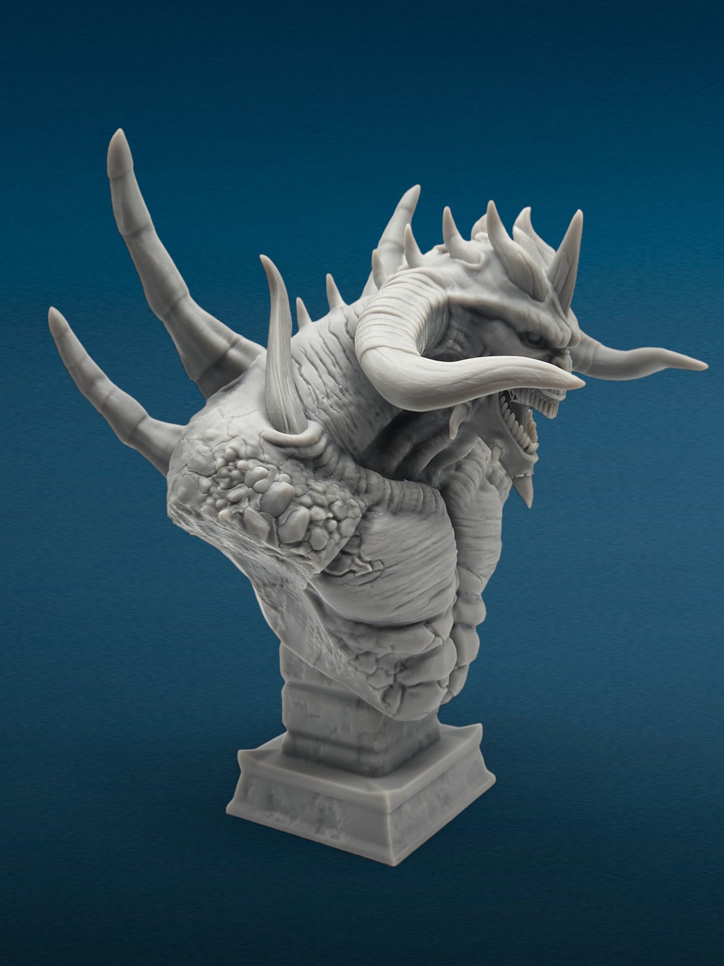 Diablo - Lord of Terror 3D Resin Bust: Unpainted Fan Art (6.5 Inch)