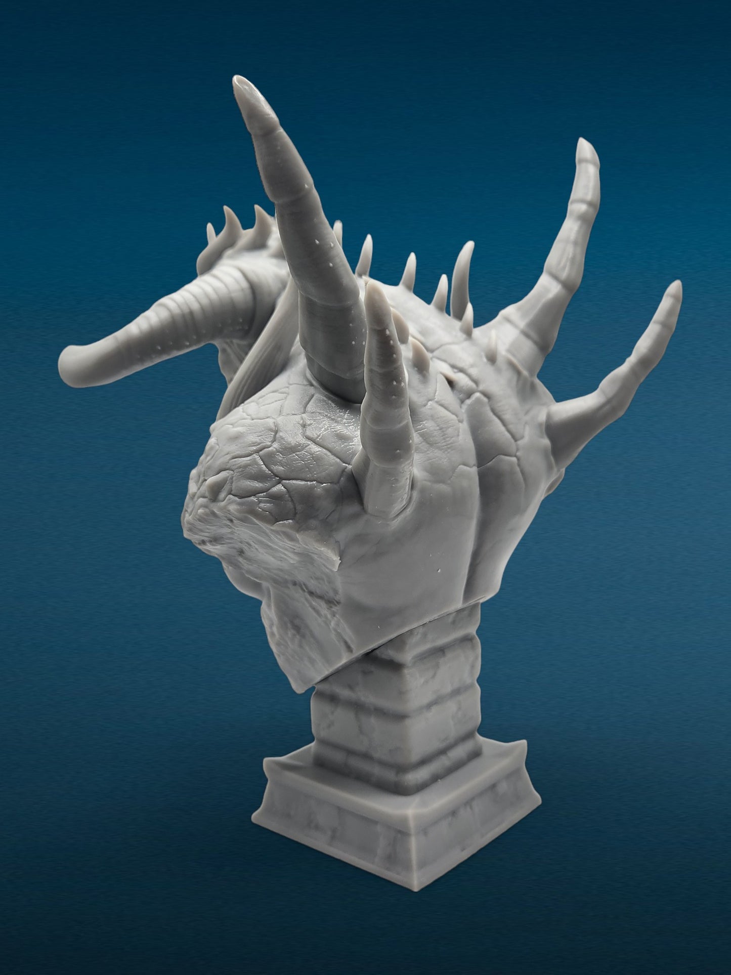 Diablo - Lord of Terror 3D Resin Bust: Unpainted Fan Art (6.5 Inch)