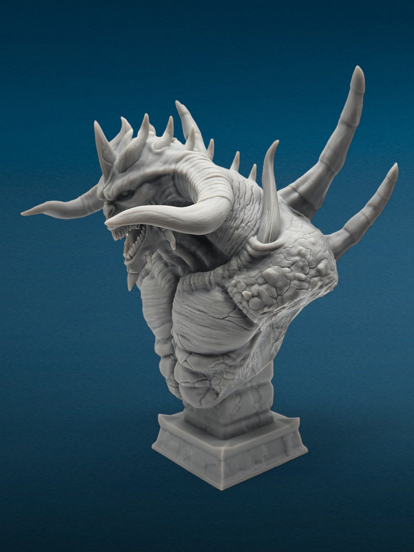 Diablo - Lord of Terror 3D Resin Bust: Unpainted Fan Art (6.5 Inch)