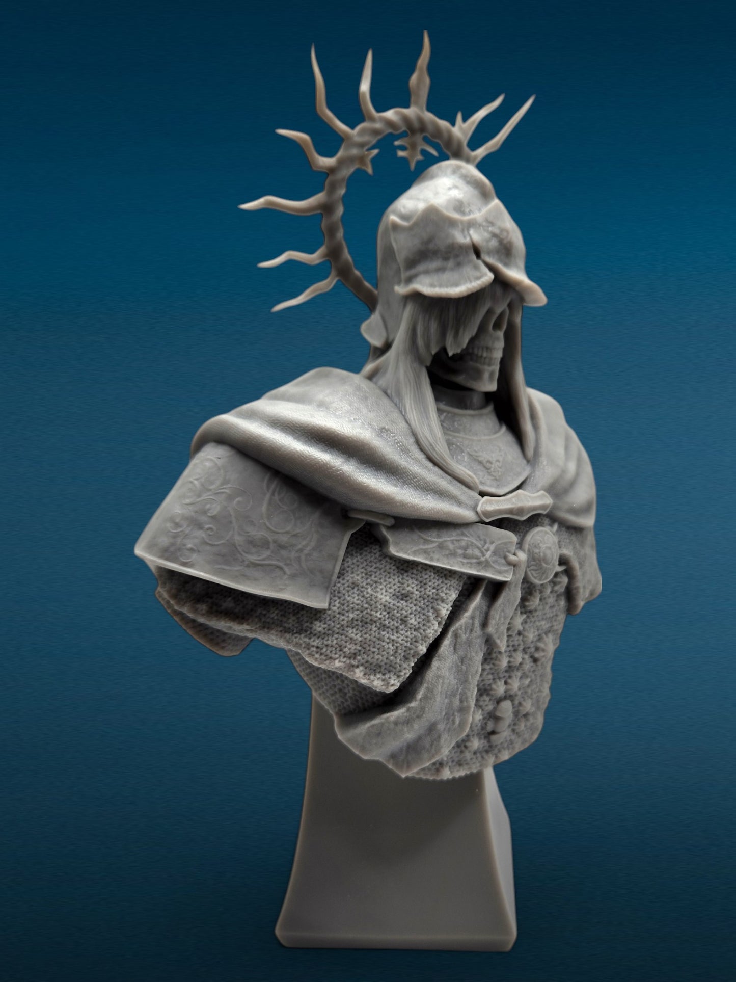 Death Knight - Elden Ring 3D Resin Bust: Unpainted Fan Art (7.5 Inch)