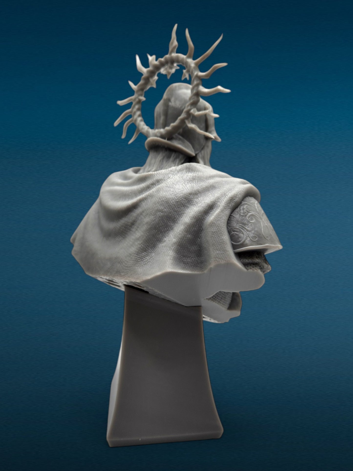 Death Knight - Elden Ring 3D Resin Bust: Unpainted Fan Art (7.5 Inch)