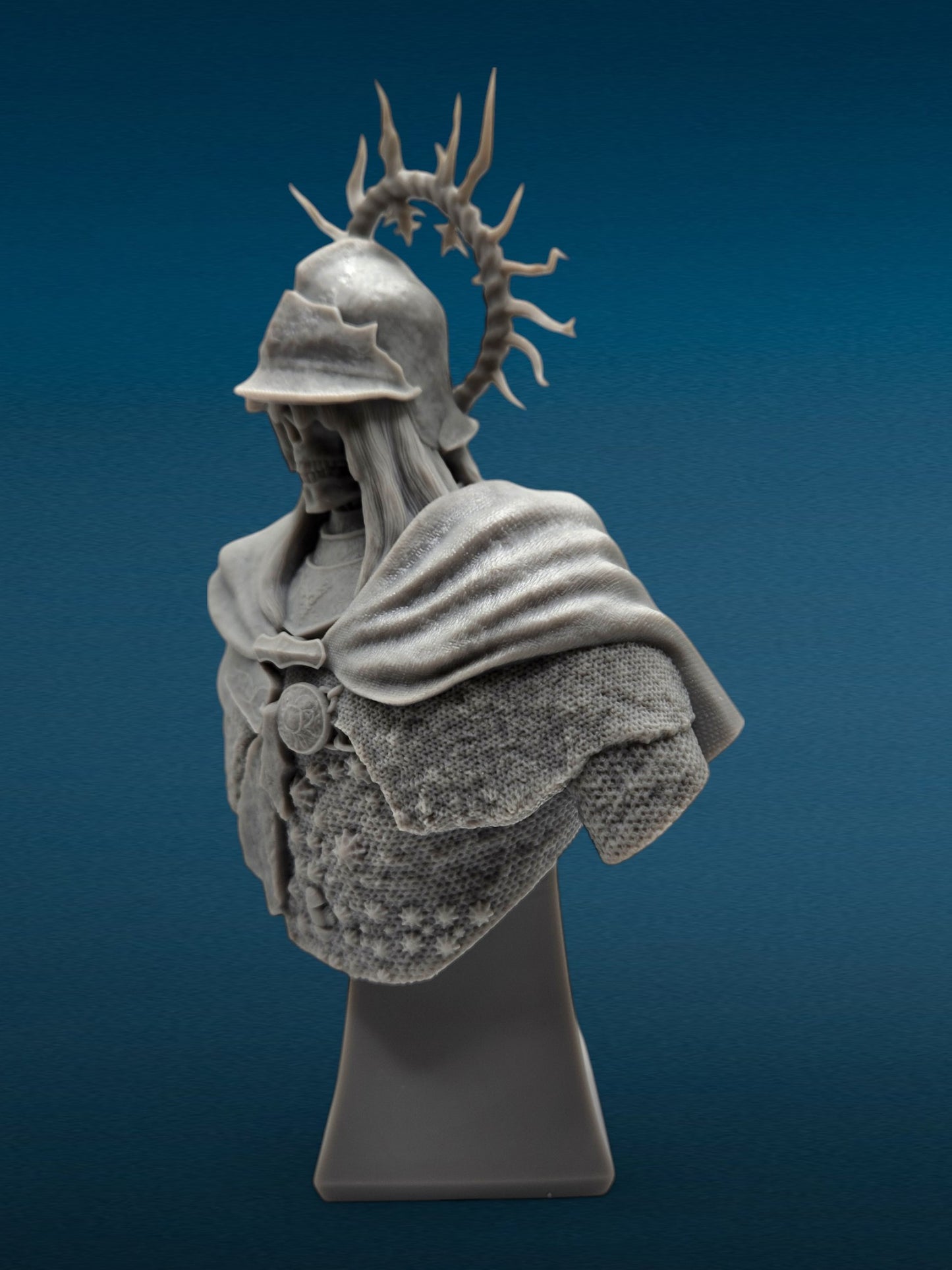 Death Knight - Elden Ring 3D Resin Bust: Unpainted Fan Art (7.5 Inch)