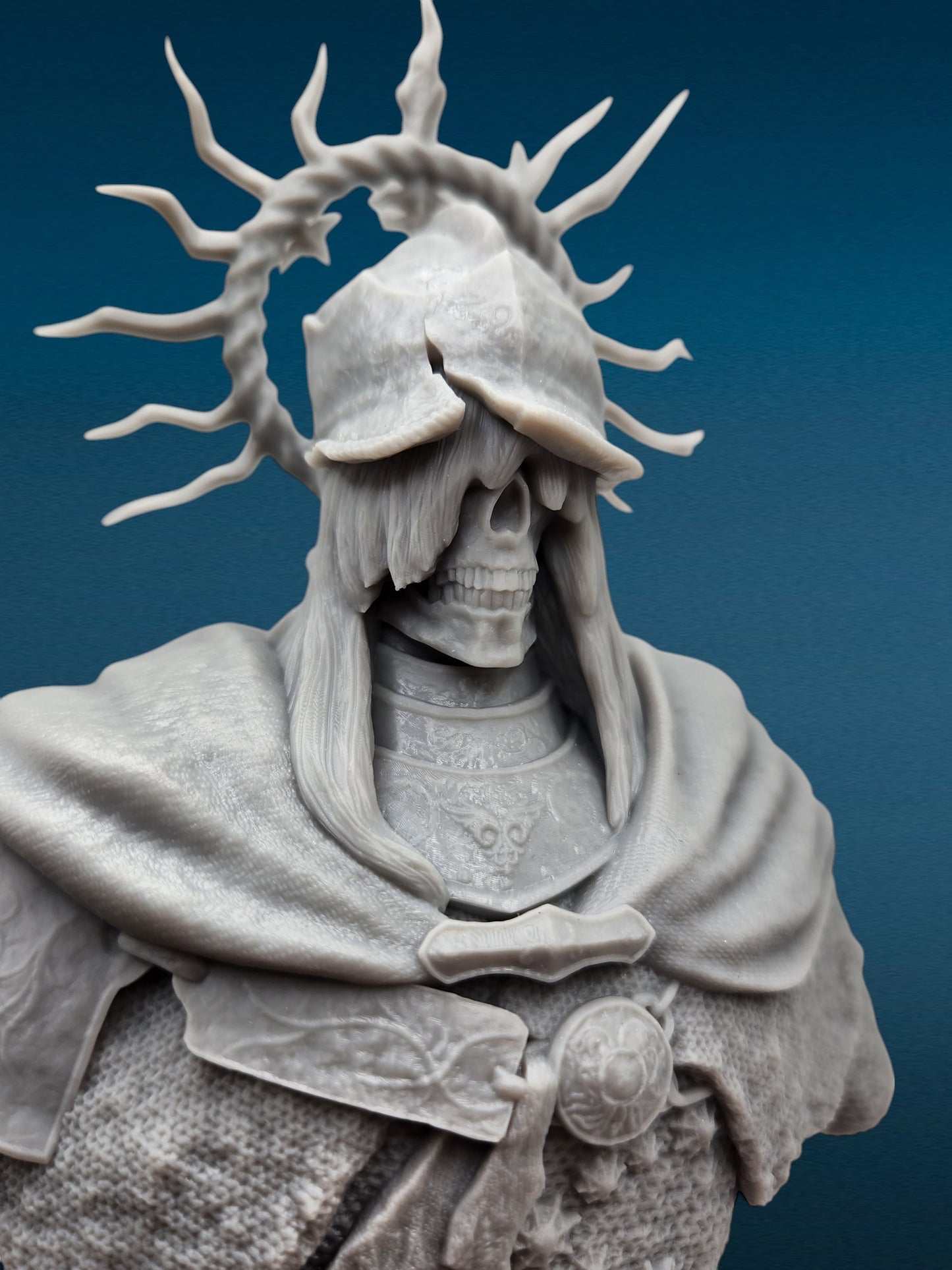 Death Knight - Elden Ring 3D Resin Bust: Unpainted Fan Art (7.5 Inch)