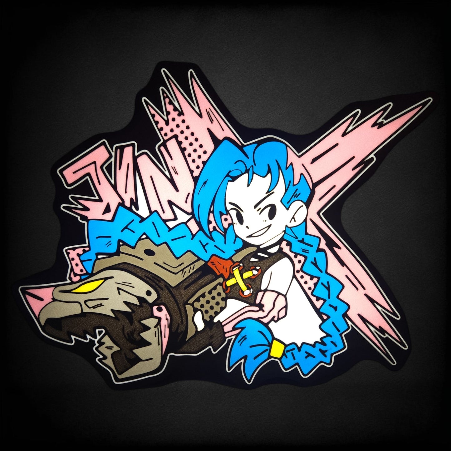 Jinx LED Lamp | Arcane | League of Legends