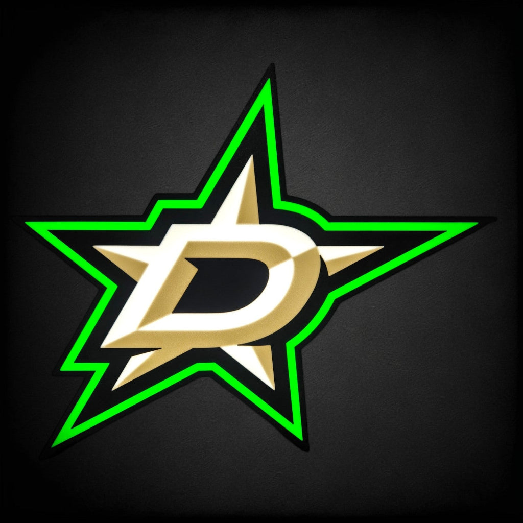 Star's Logo LED Lamp | Dallas Stars