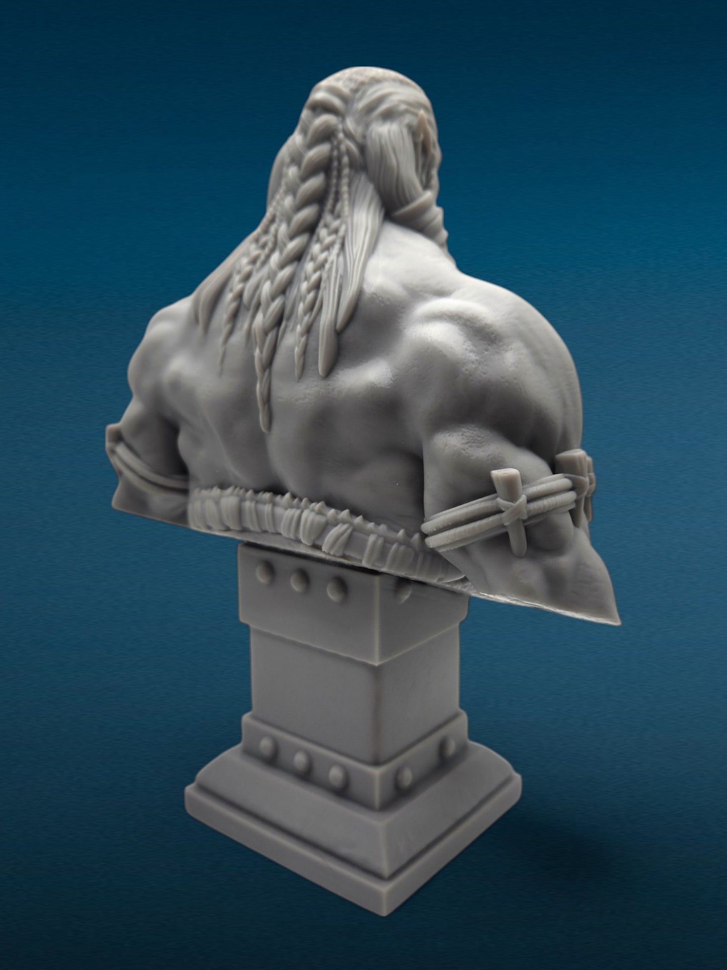 Durotan - Warcraft 3D Resin Bust: Unpainted Fan Art (7.5 Inch)