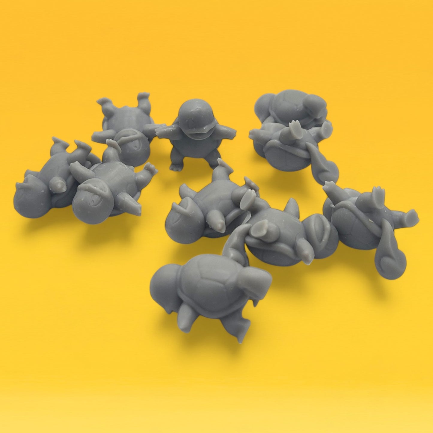 Squirtle Mini Figures Set – 10 Pack 1″ | 3D Printed Pokemon