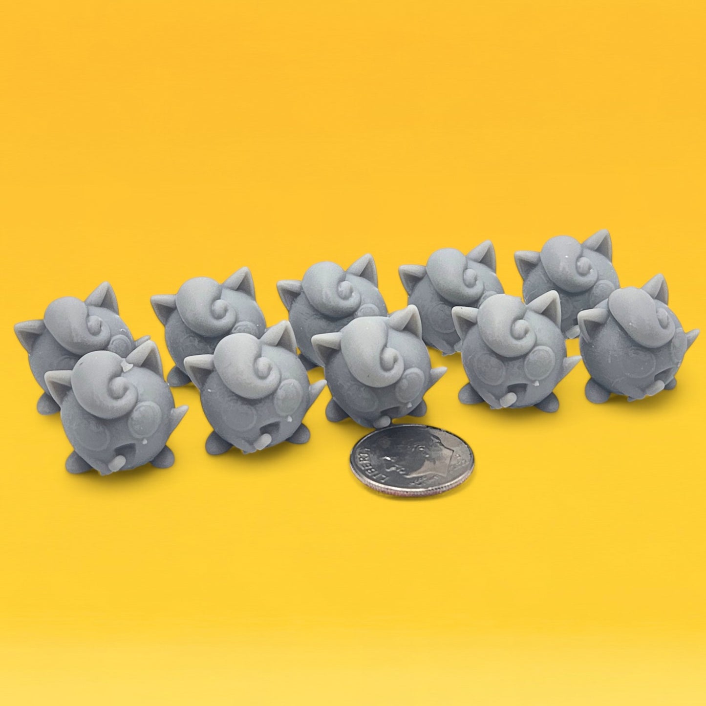 Jigglypuff Mini Figures Set – 10 Pack 1″ | 3D Printed Pokemon