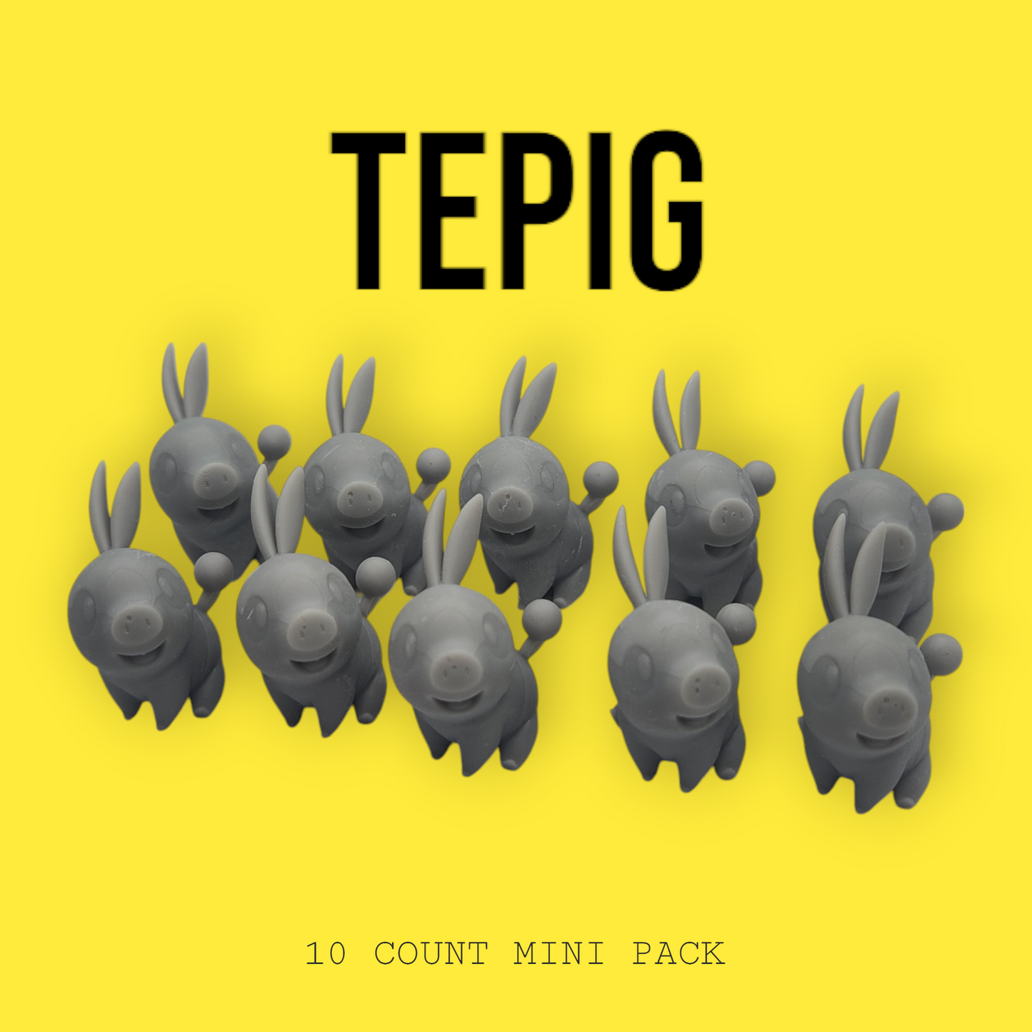 Pokemon Resin Super Miniature 10 Pack - Tepig