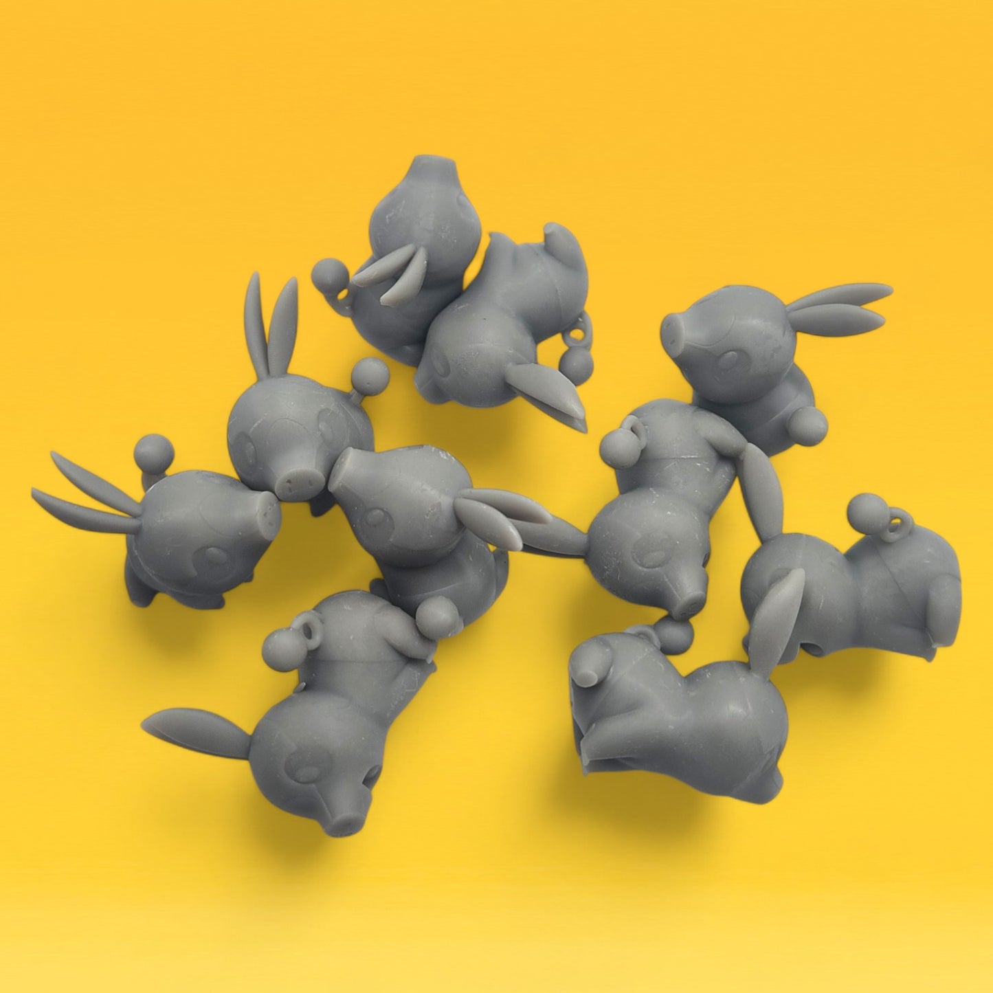 Tepig Mini Figures Set – 10 Pack 1″ | 3D Printed Pokemon