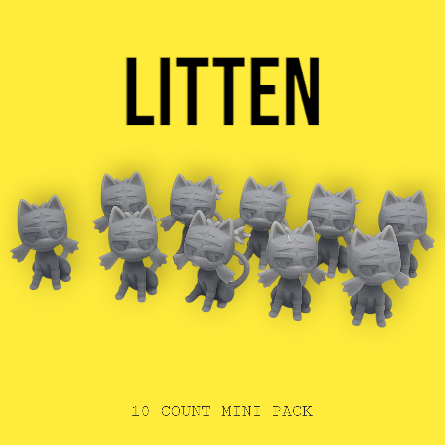Pokemon Resin Super Miniature 10 Pack - Litten