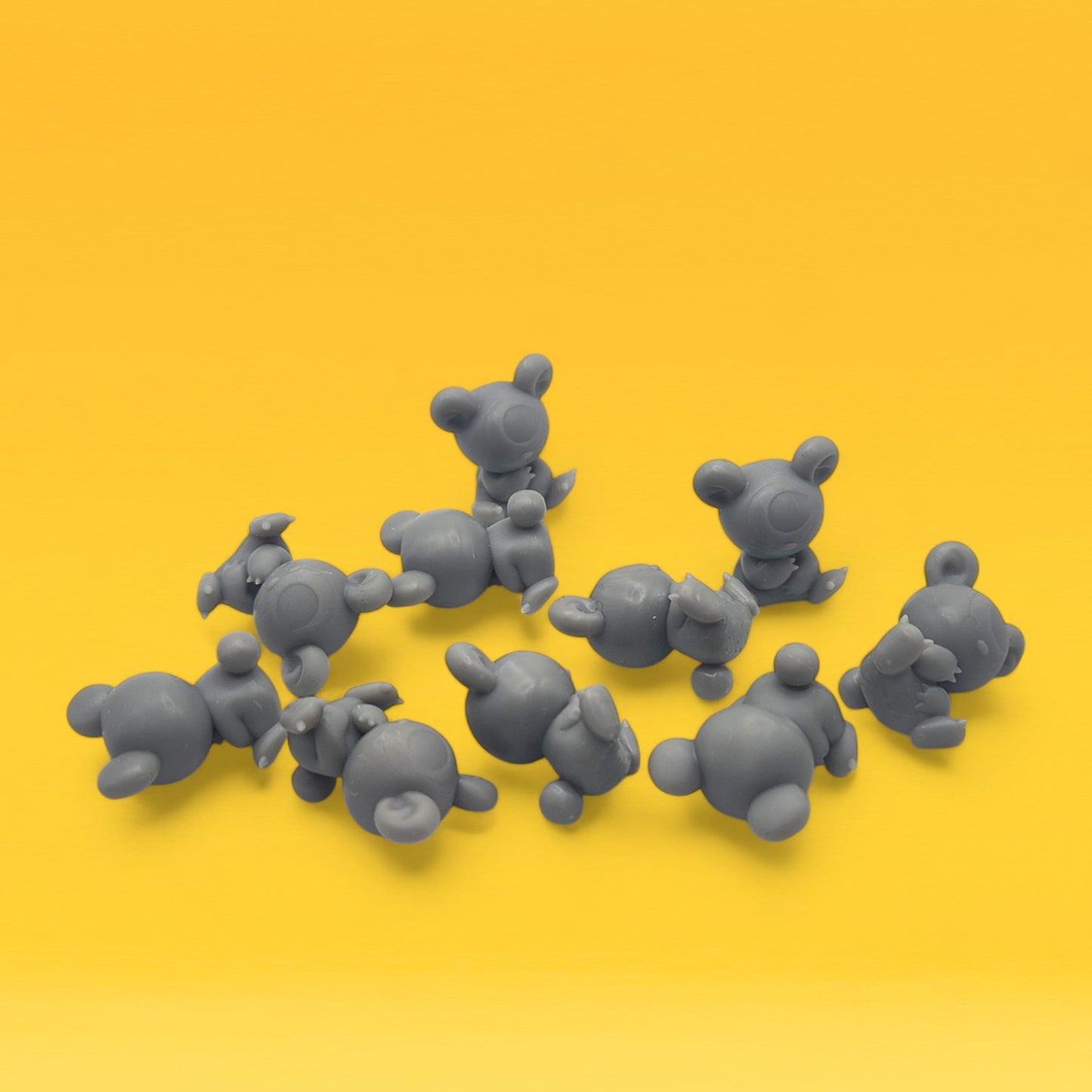 Teddiursa Mini Figures Set – 10 Pack 1″ | 3D Printed Pokemon