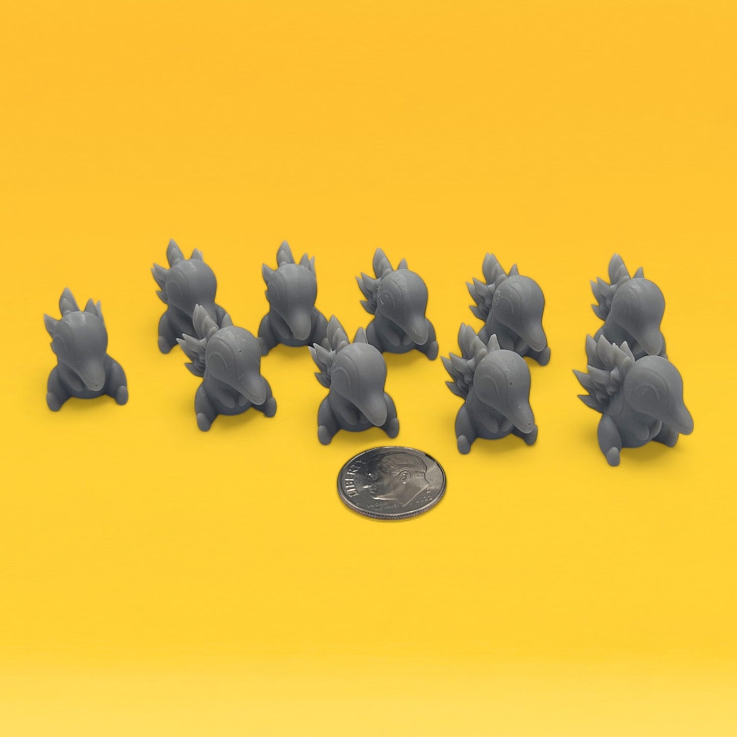Cyndaquil Mini Figures Set – 10 Pack 1″ | 3D Printed Pokemon