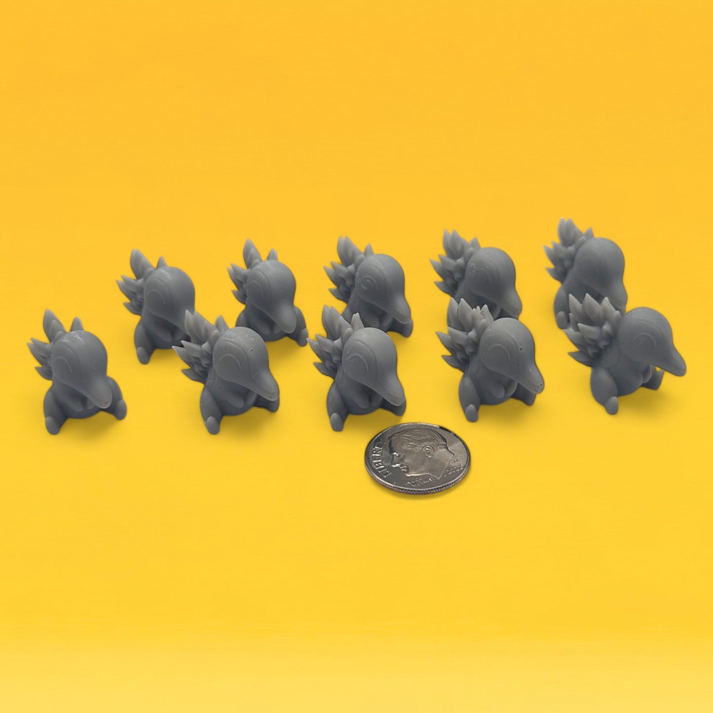 Cyndaquil Mini Figures Set – 10 Pack 1″ | 3D Printed Pokemon