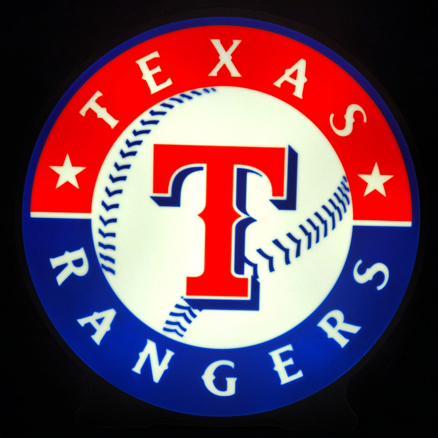 Texas Rangers Logo LED Lamp | Baseball