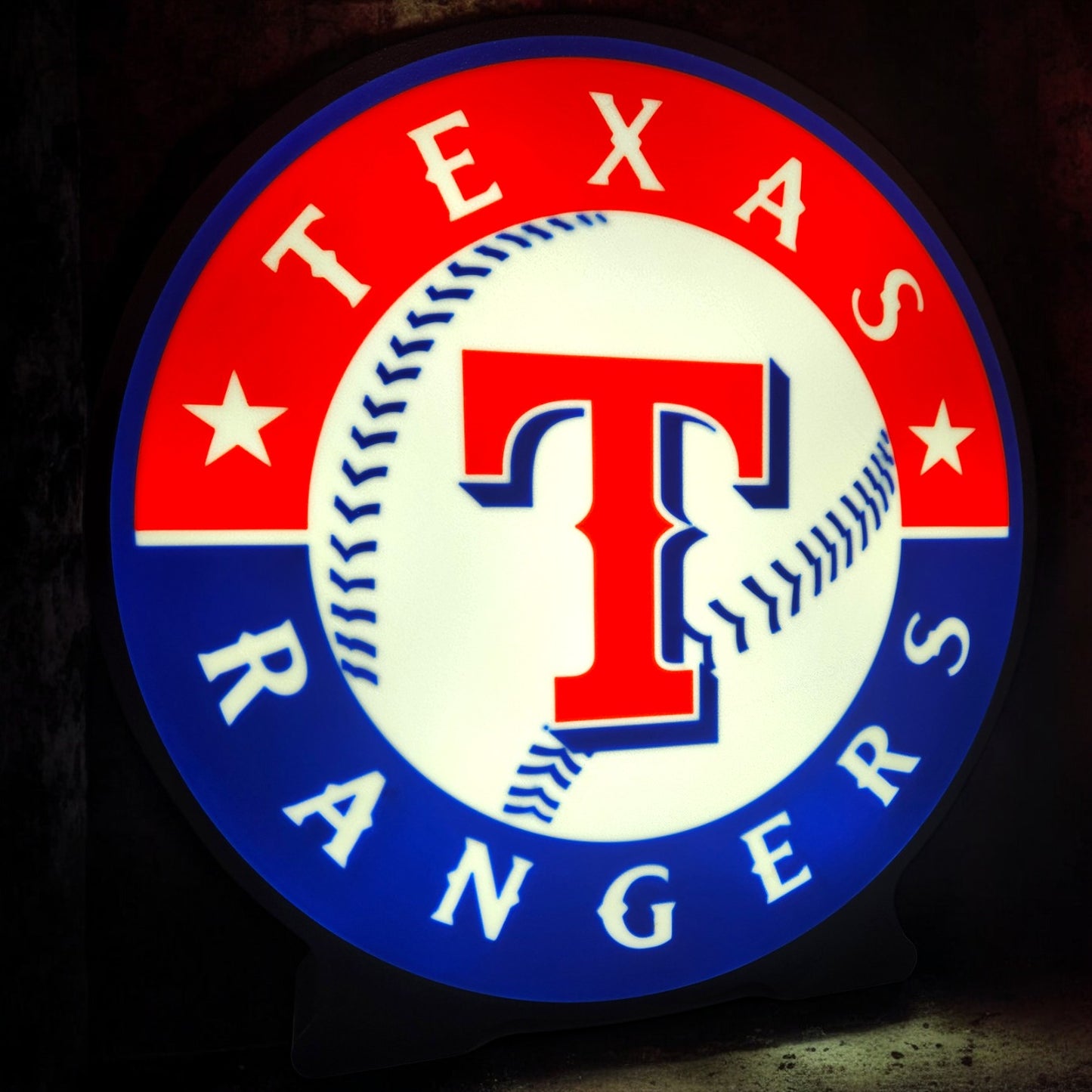 Texas Rangers Logo LED Lamp | Baseball