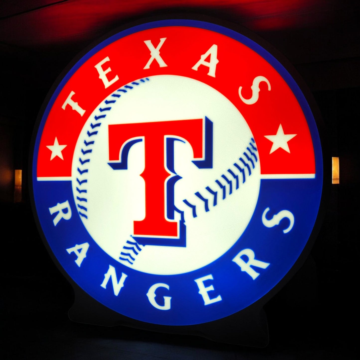 Texas Rangers Logo LED Lamp | Baseball