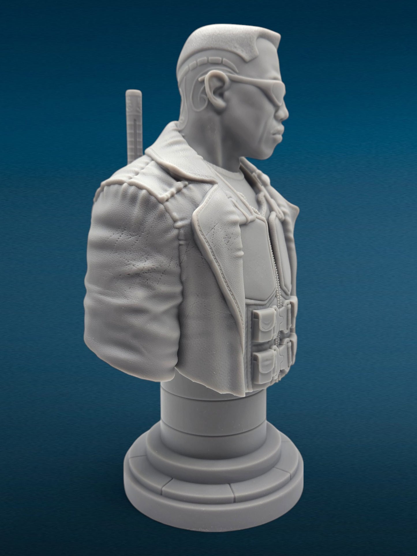 Blade Resin Bust: Unpainted Fan Art (7 Inch)