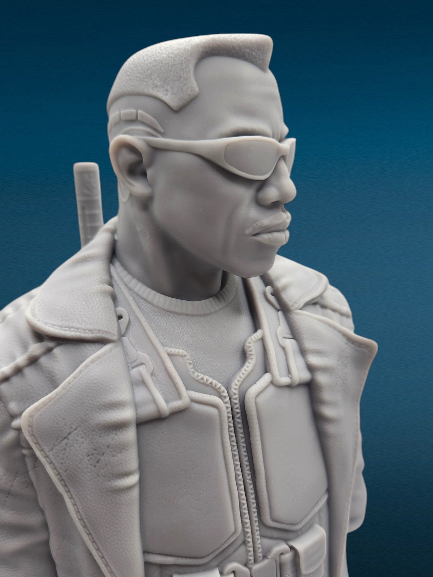Blade Resin Bust: Unpainted Fan Art (7 Inch)