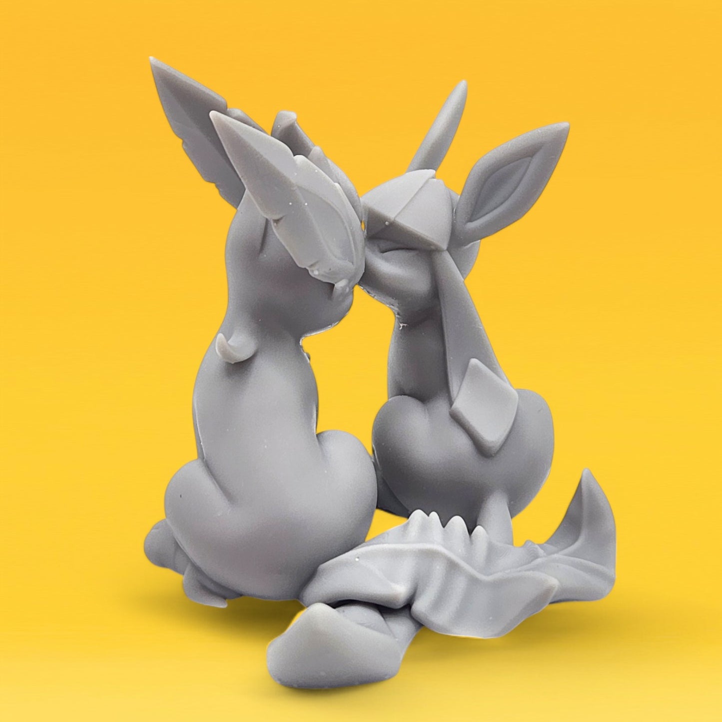 Pokemon Resin Miniature - Glaceon & Leafeon Kissing