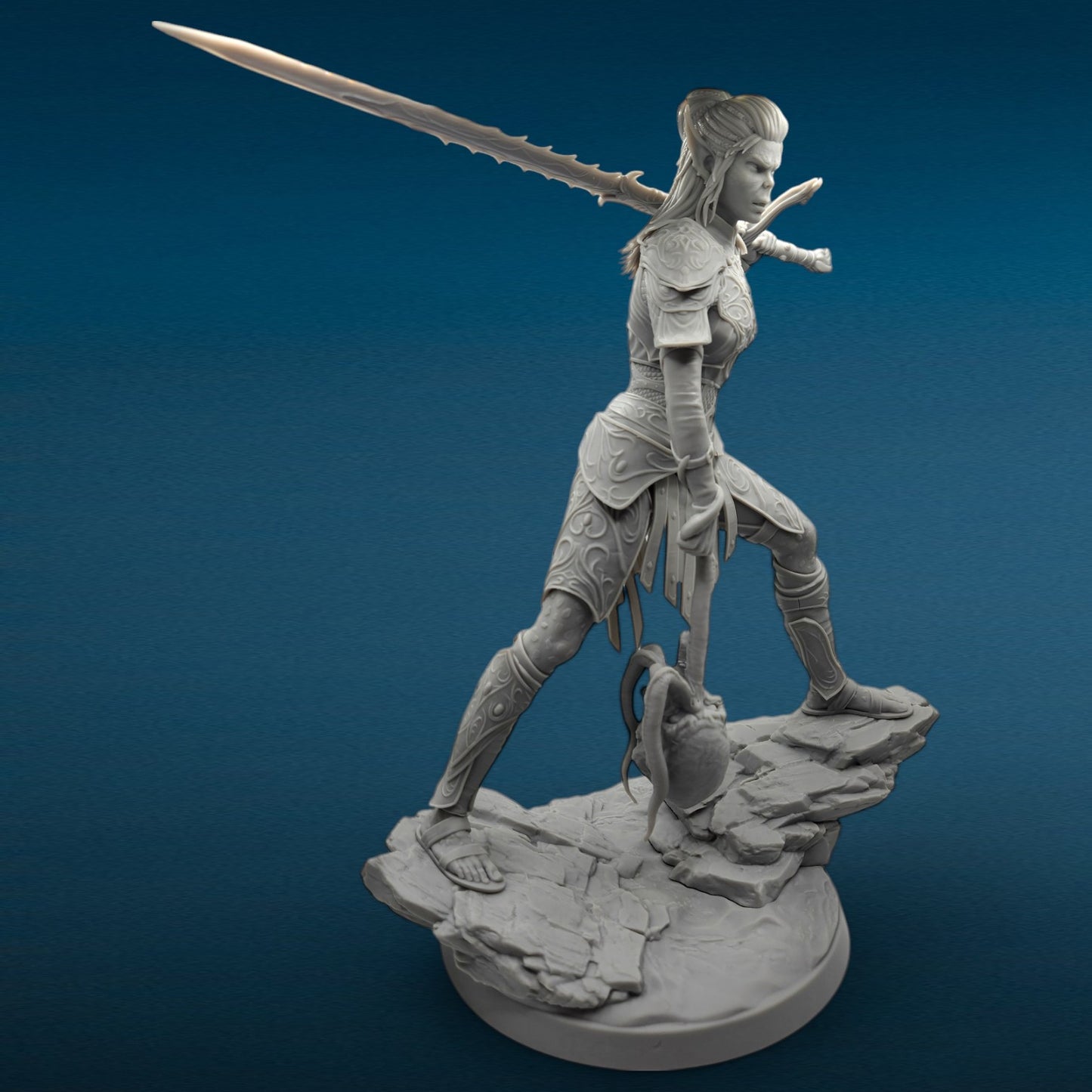3D Resin Figurine - Lae'zel (Baldur's Gate 3)