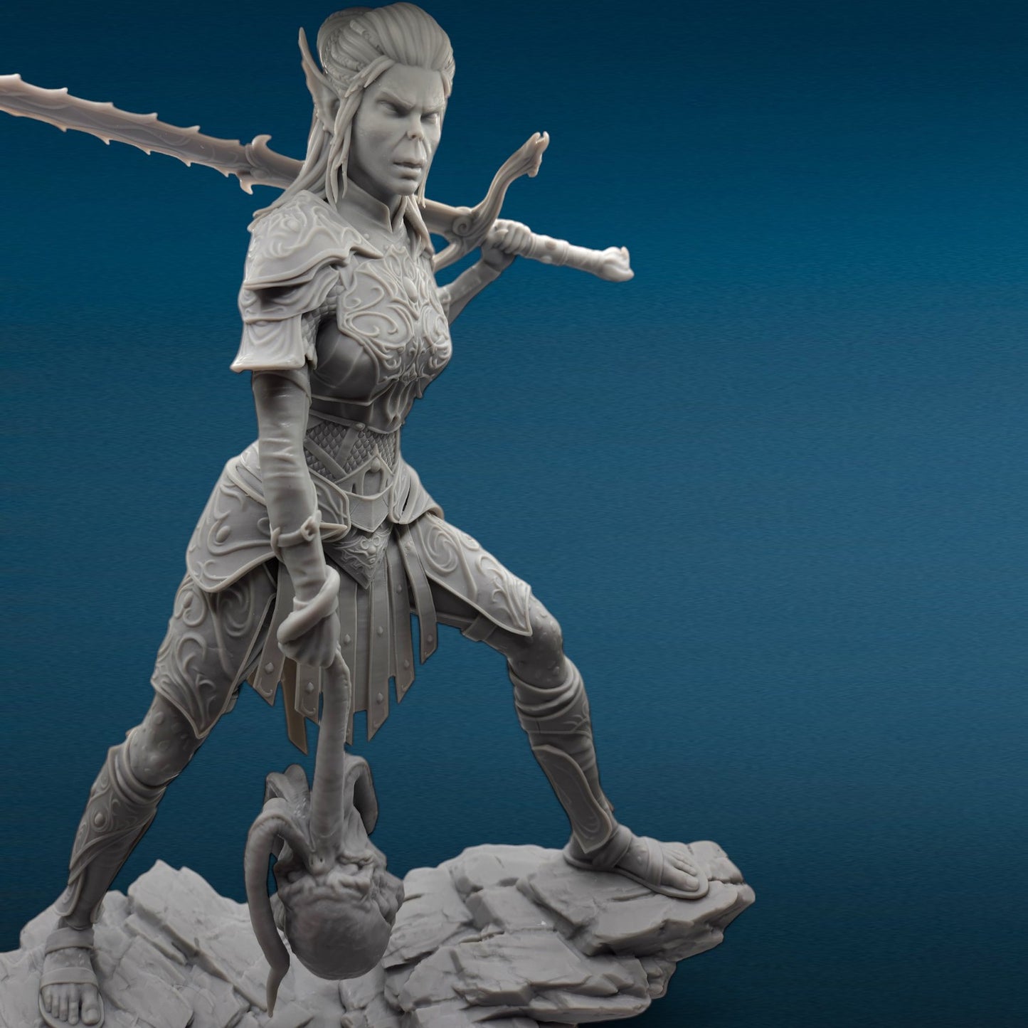 3D Resin Figurine - Lae'zel (Baldur's Gate 3)