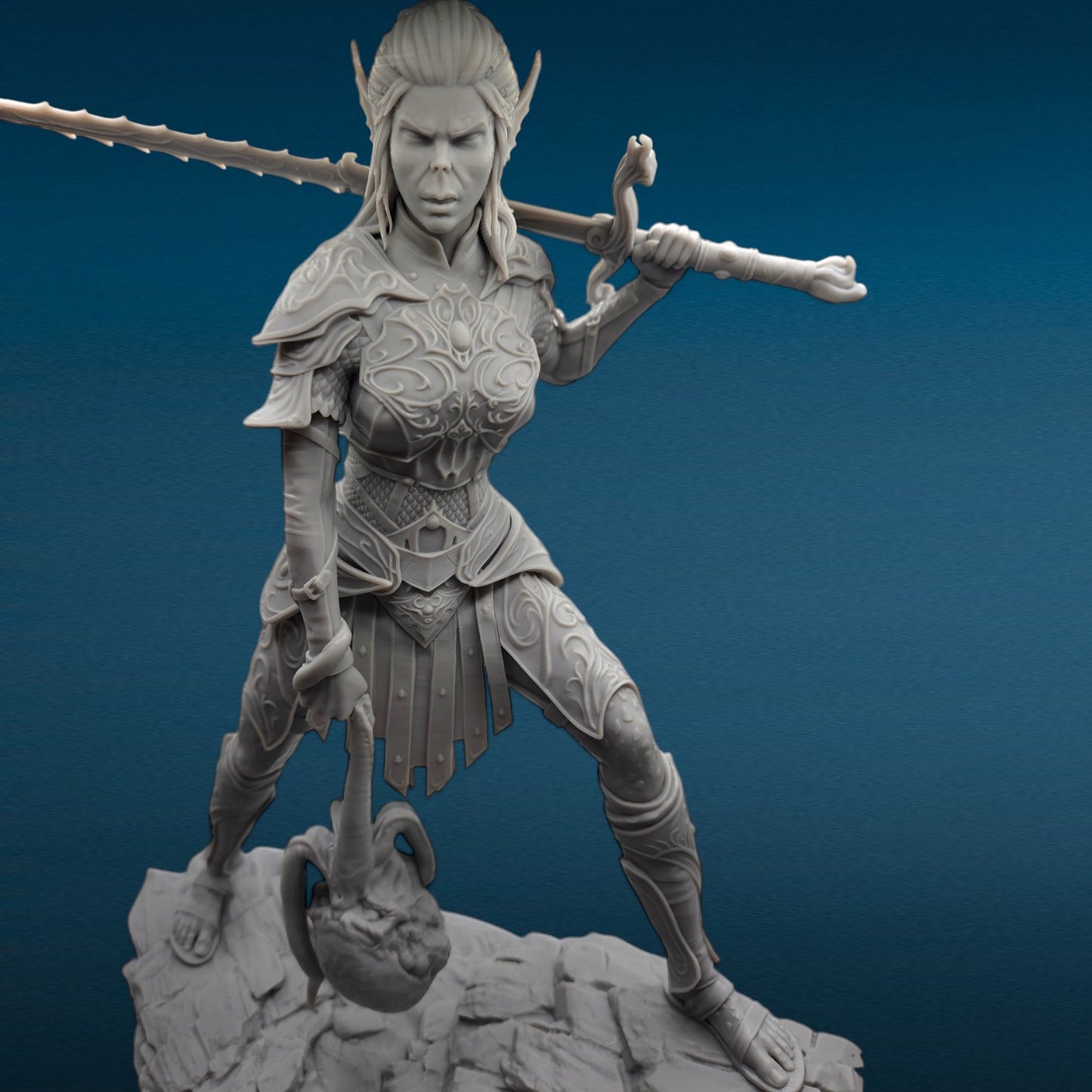 3D Resin Figurine - Lae'zel (Baldur's Gate 3)