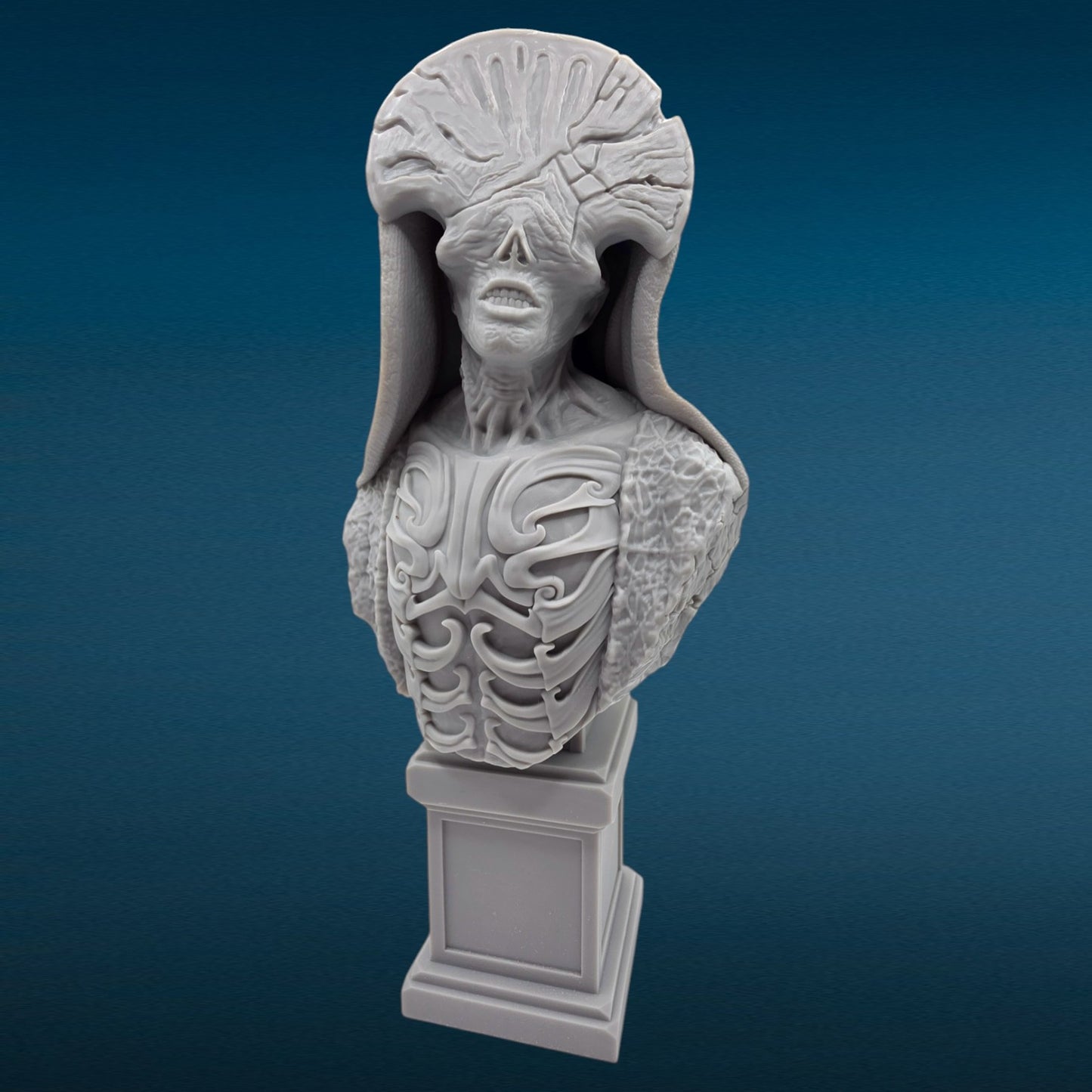 Angel of Death - Hellboy 3D Resin Bust: Unpainted Fan Art (8.5 Inch)