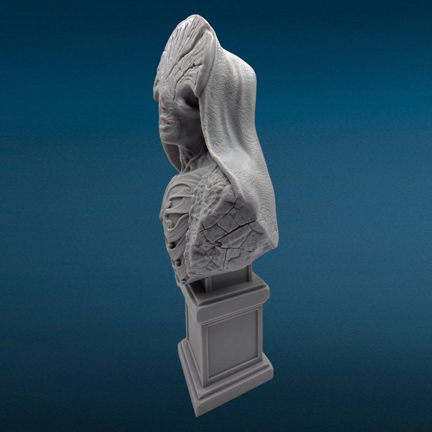 Angel of Death - Hellboy 3D Resin Bust: Unpainted Fan Art (8.5 Inch)