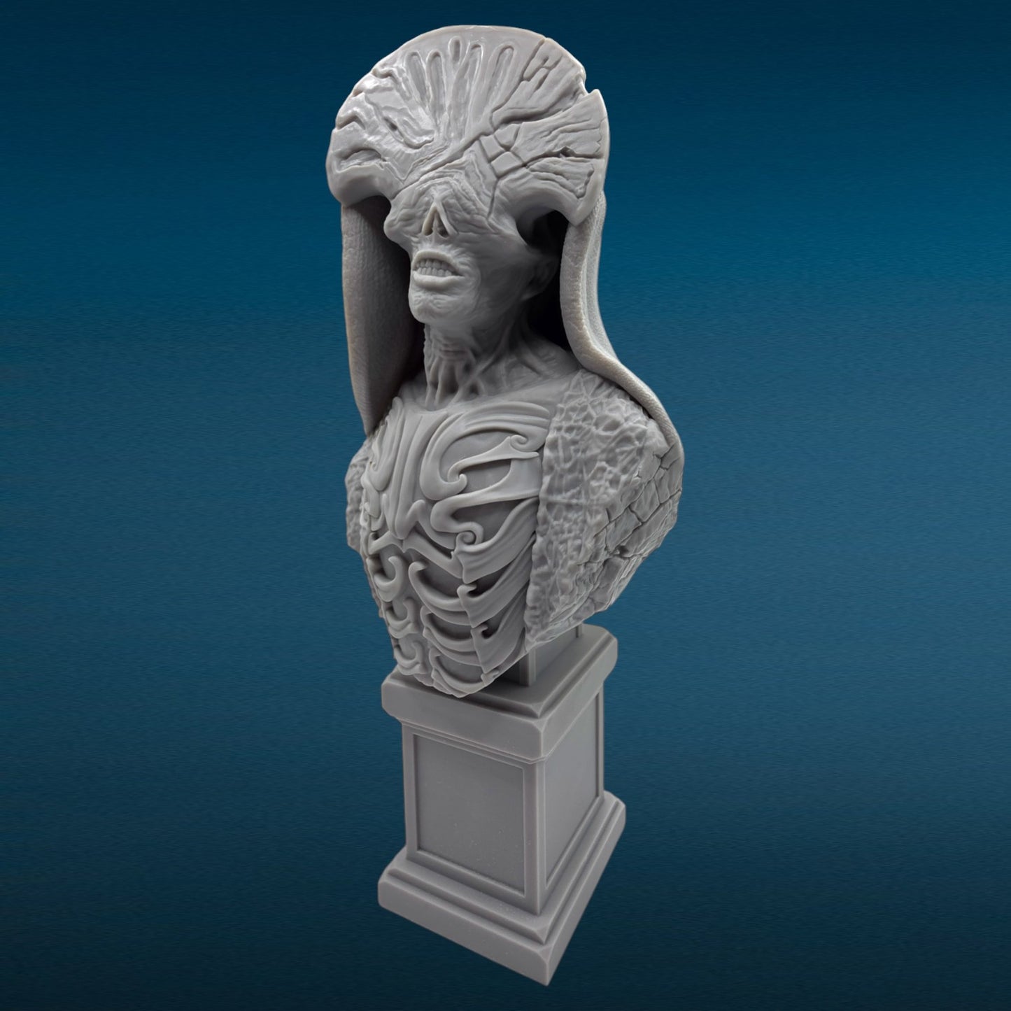 Angel of Death - Hellboy 3D Resin Bust: Unpainted Fan Art (8.5 Inch)
