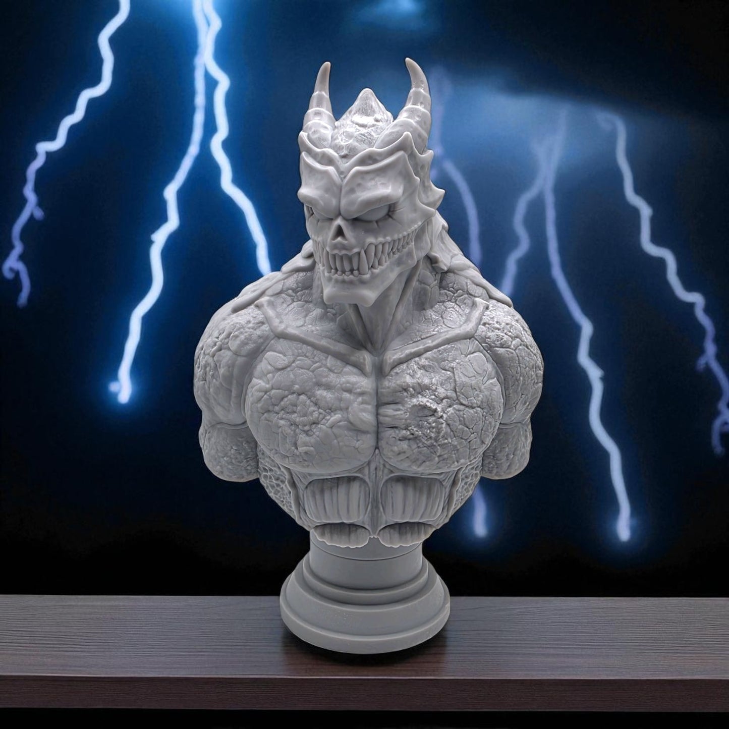 Kaiju 8 - Defense Force's Ultimate Weapon 3D Resin Bust: Unpainted Fan Art (7 Inch)