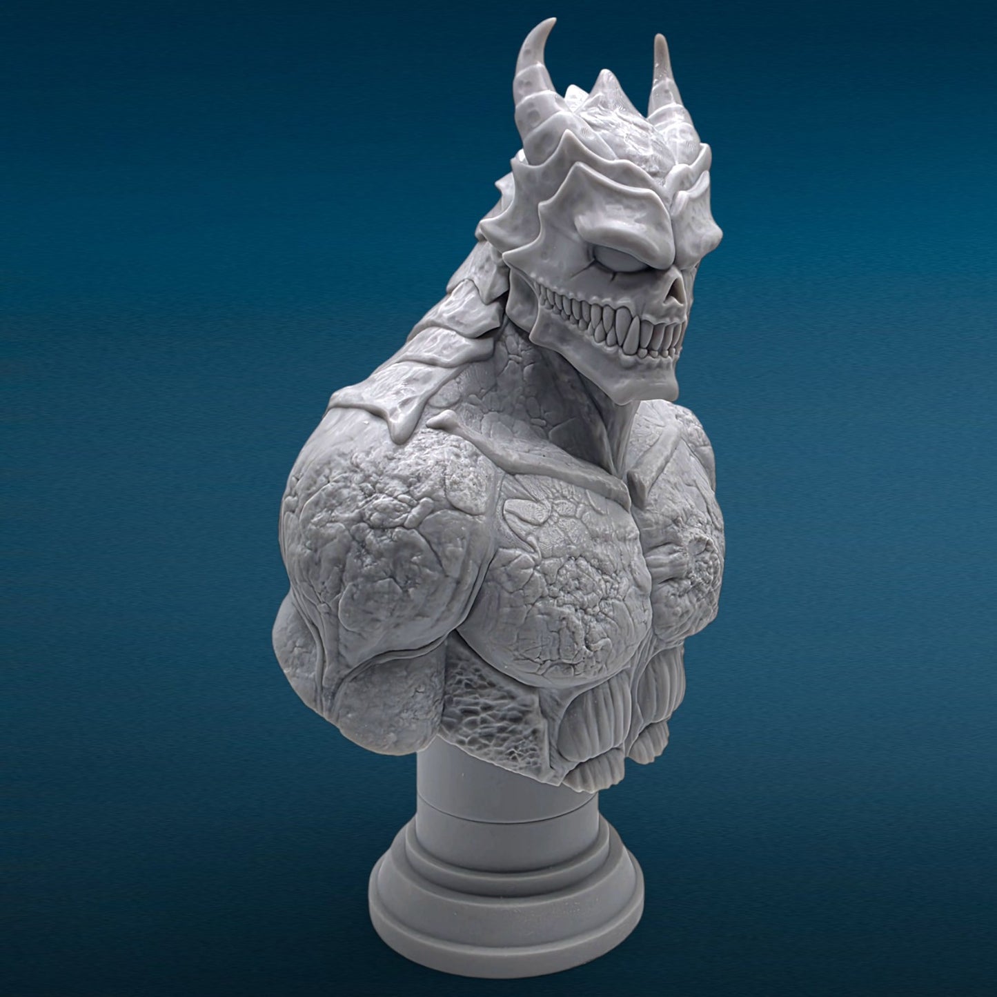 Kaiju 8 - Defense Force's Ultimate Weapon 3D Resin Bust: Unpainted Fan Art (7 Inch)