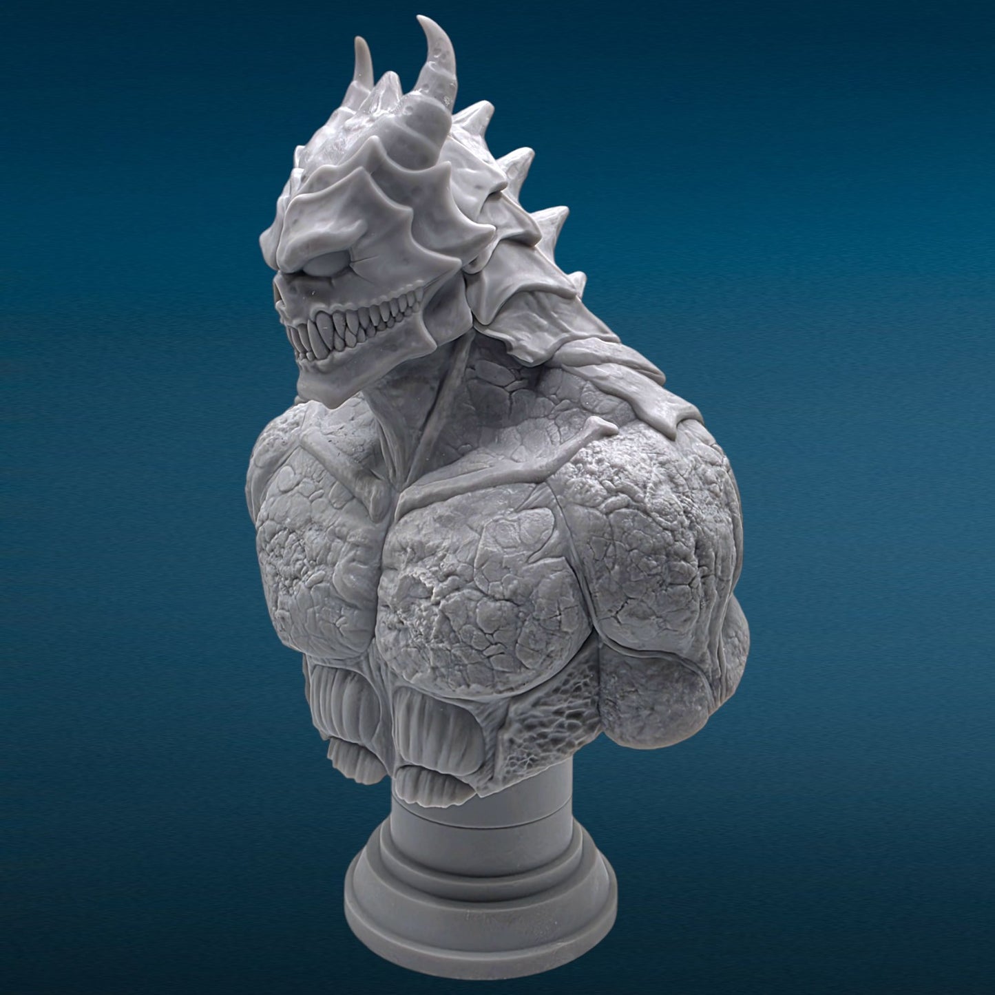 Kaiju 8 - Defense Force's Ultimate Weapon 3D Resin Bust: Unpainted Fan Art (7 Inch)